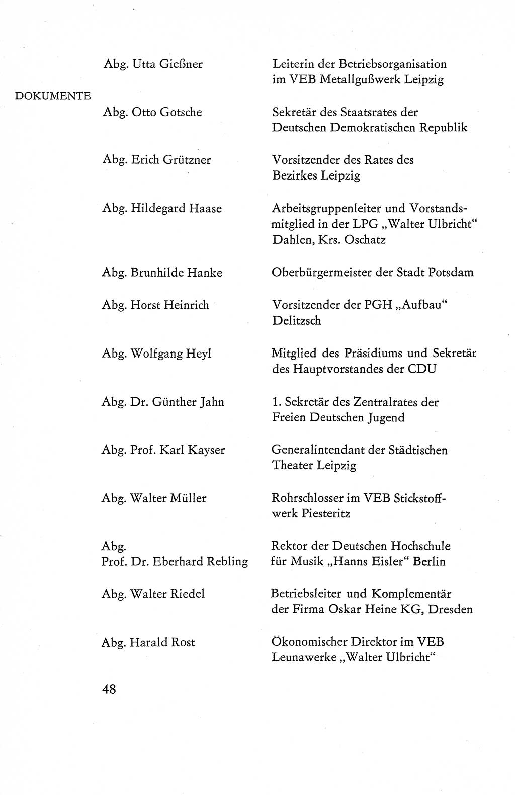 Verfassung der Deutschen Demokratischen Republik (DDR), Dokumente, Kommentar 1969, Band 1, Seite 48 (Verf. DDR Dok. Komm. 1969, Bd. 1, S. 48)