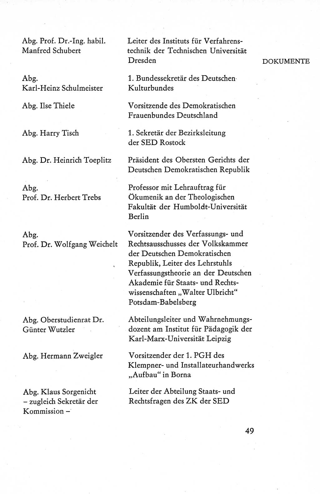 Verfassung der Deutschen Demokratischen Republik (DDR), Dokumente, Kommentar 1969, Band 1, Seite 49 (Verf. DDR Dok. Komm. 1969, Bd. 1, S. 49)