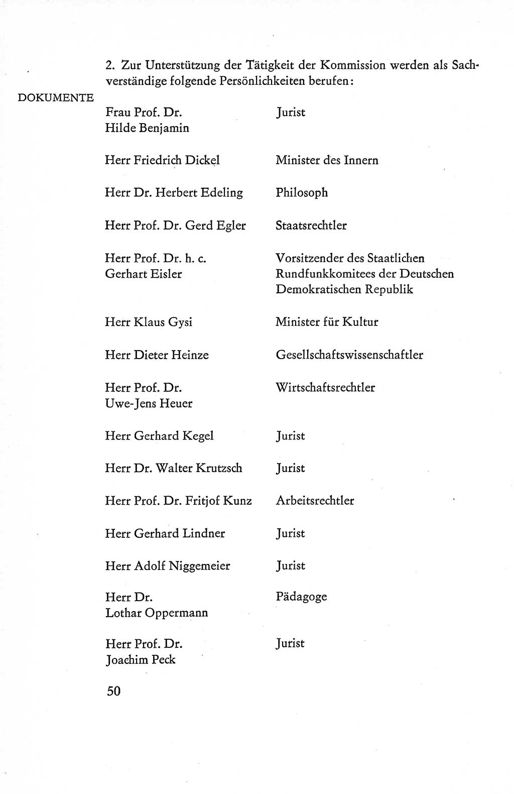 Verfassung der Deutschen Demokratischen Republik (DDR), Dokumente, Kommentar 1969, Band 1, Seite 50 (Verf. DDR Dok. Komm. 1969, Bd. 1, S. 50)