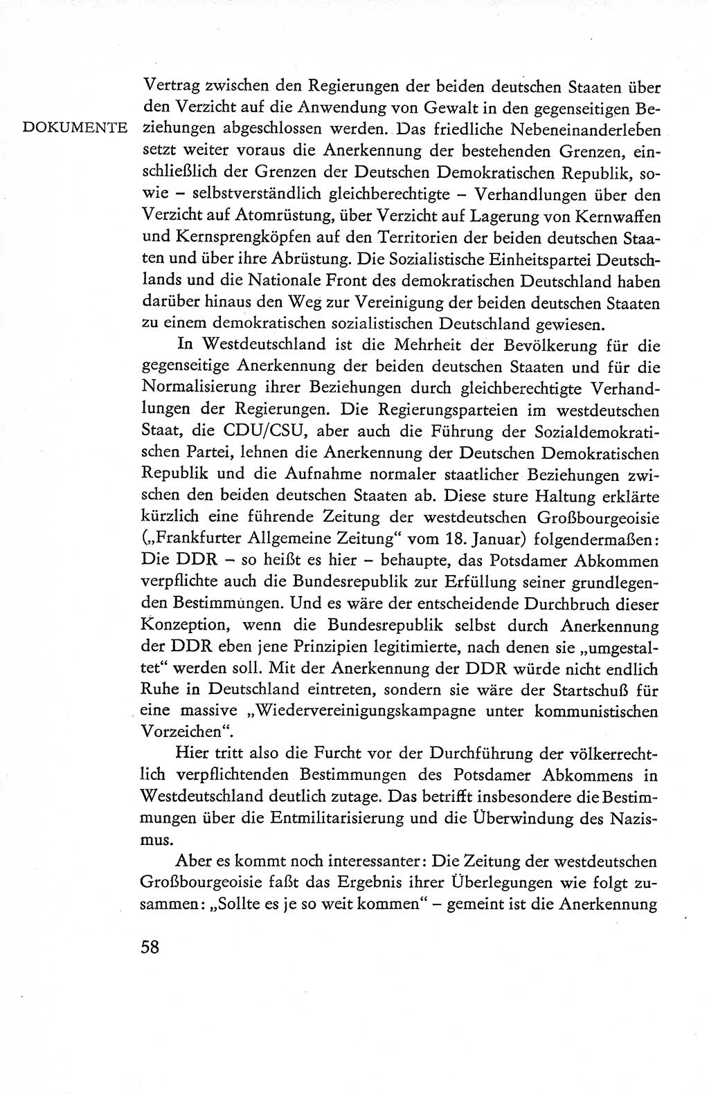 Verfassung der Deutschen Demokratischen Republik (DDR), Dokumente, Kommentar 1969, Band 1, Seite 58 (Verf. DDR Dok. Komm. 1969, Bd. 1, S. 58)