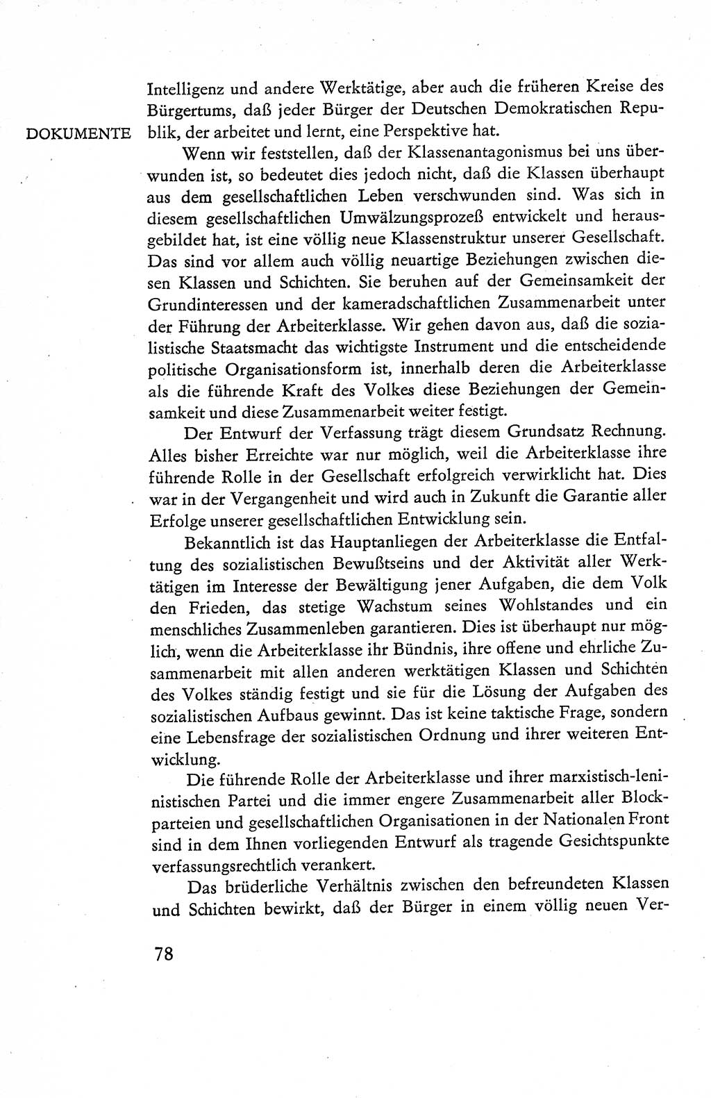 Verfassung der Deutschen Demokratischen Republik (DDR), Dokumente, Kommentar 1969, Band 1, Seite 78 (Verf. DDR Dok. Komm. 1969, Bd. 1, S. 78)