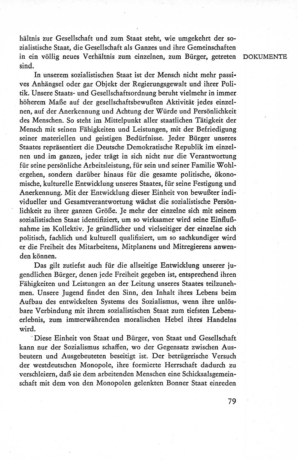Verfassung der Deutschen Demokratischen Republik (DDR), Dokumente, Kommentar 1969, Band 1, Seite 79 (Verf. DDR Dok. Komm. 1969, Bd. 1, S. 79)