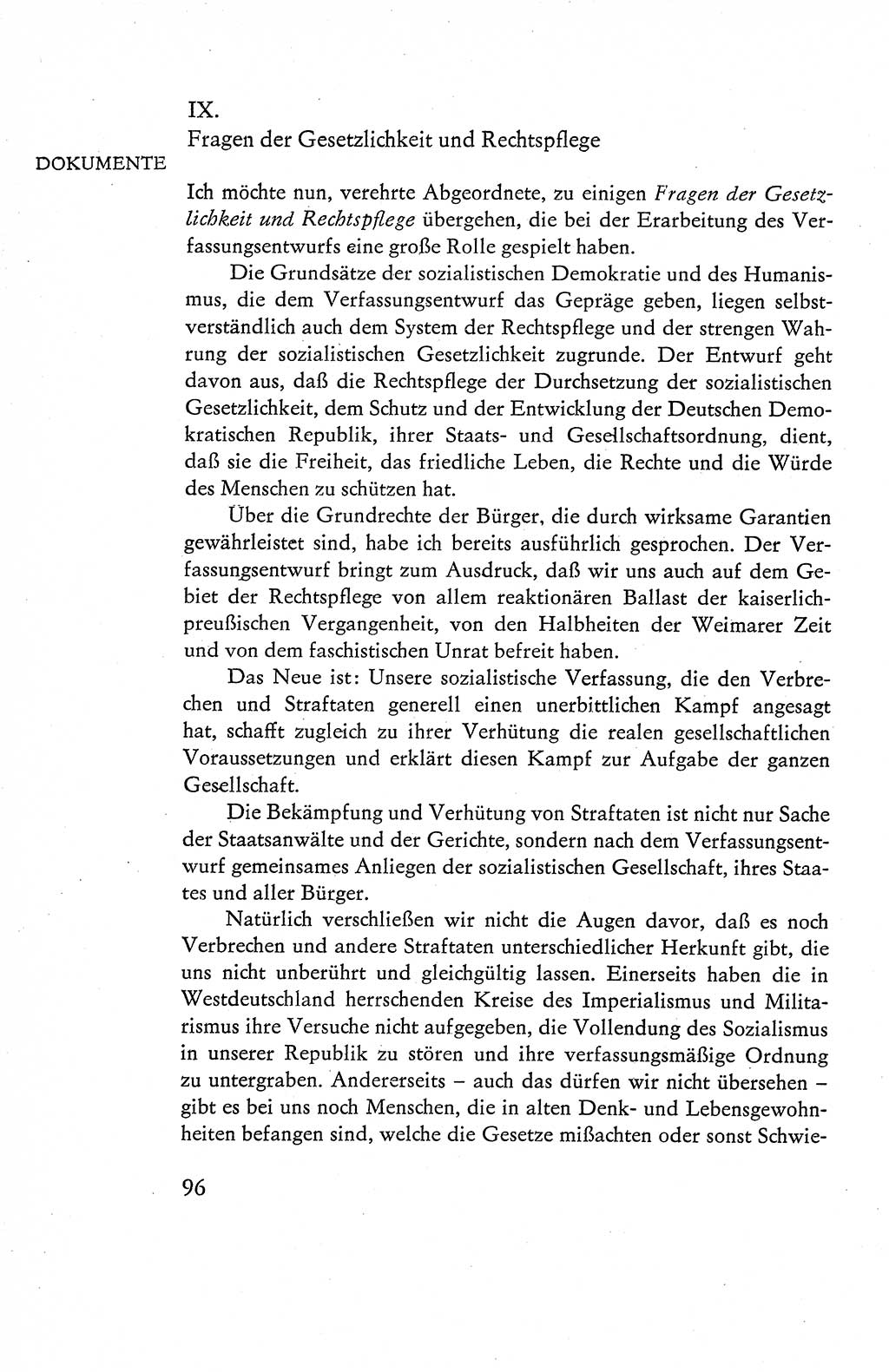 Verfassung der Deutschen Demokratischen Republik (DDR), Dokumente, Kommentar 1969, Band 1, Seite 96 (Verf. DDR Dok. Komm. 1969, Bd. 1, S. 96)