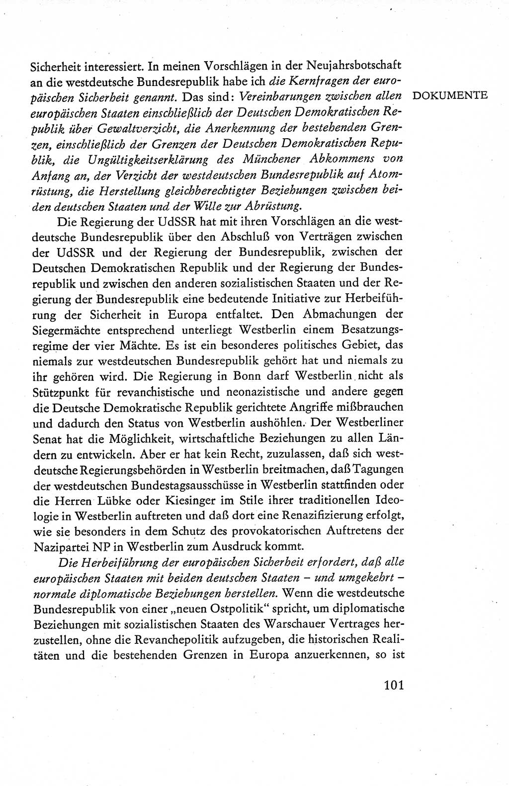 Verfassung der Deutschen Demokratischen Republik (DDR), Dokumente, Kommentar 1969, Band 1, Seite 101 (Verf. DDR Dok. Komm. 1969, Bd. 1, S. 101)