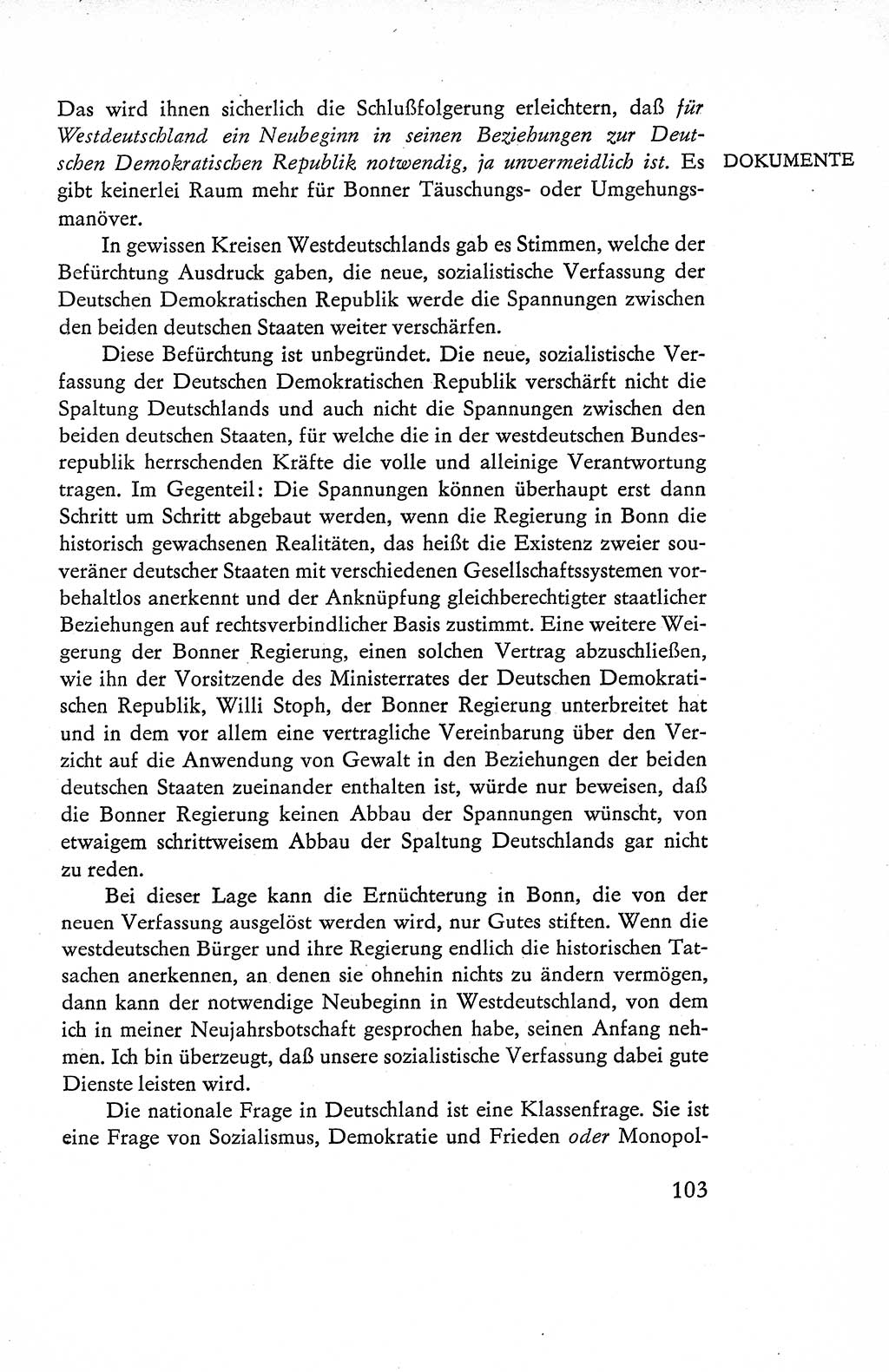 Verfassung der Deutschen Demokratischen Republik (DDR), Dokumente, Kommentar 1969, Band 1, Seite 103 (Verf. DDR Dok. Komm. 1969, Bd. 1, S. 103)