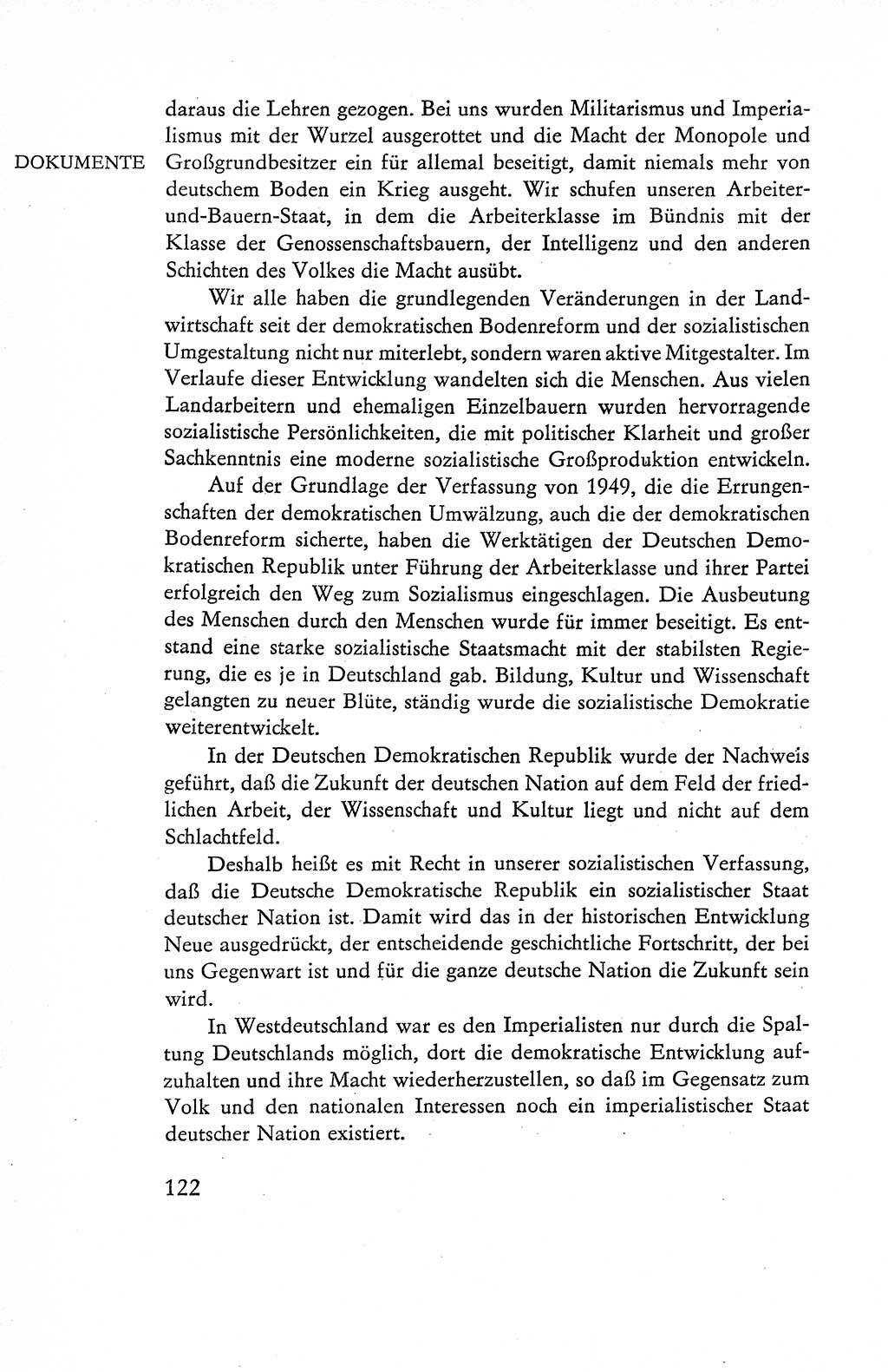 Verfassung der Deutschen Demokratischen Republik (DDR), Dokumente, Kommentar 1969, Band 1, Seite 122 (Verf. DDR Dok. Komm. 1969, Bd. 1, S. 122)