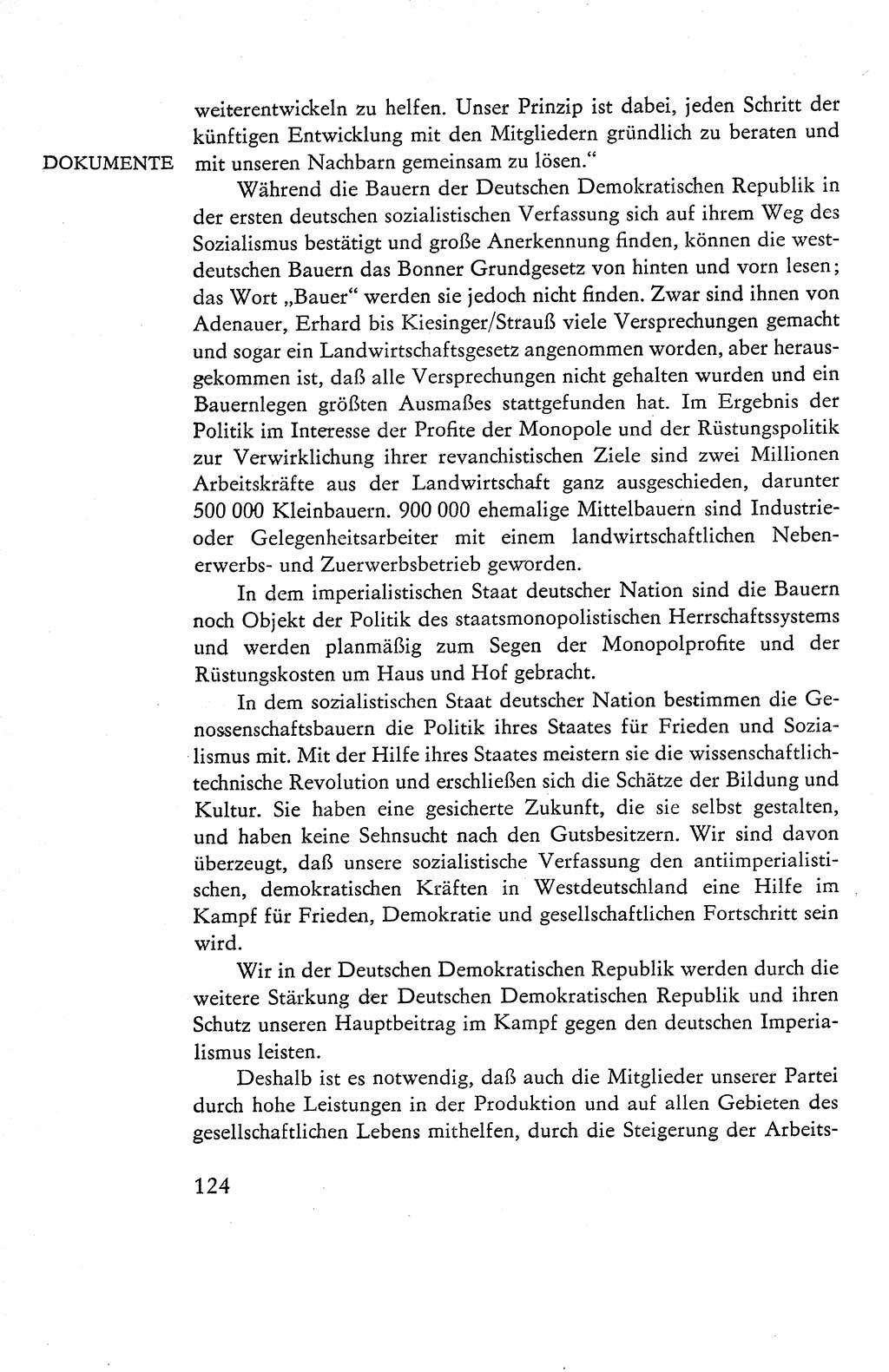 Verfassung der Deutschen Demokratischen Republik (DDR), Dokumente, Kommentar 1969, Band 1, Seite 124 (Verf. DDR Dok. Komm. 1969, Bd. 1, S. 124)
