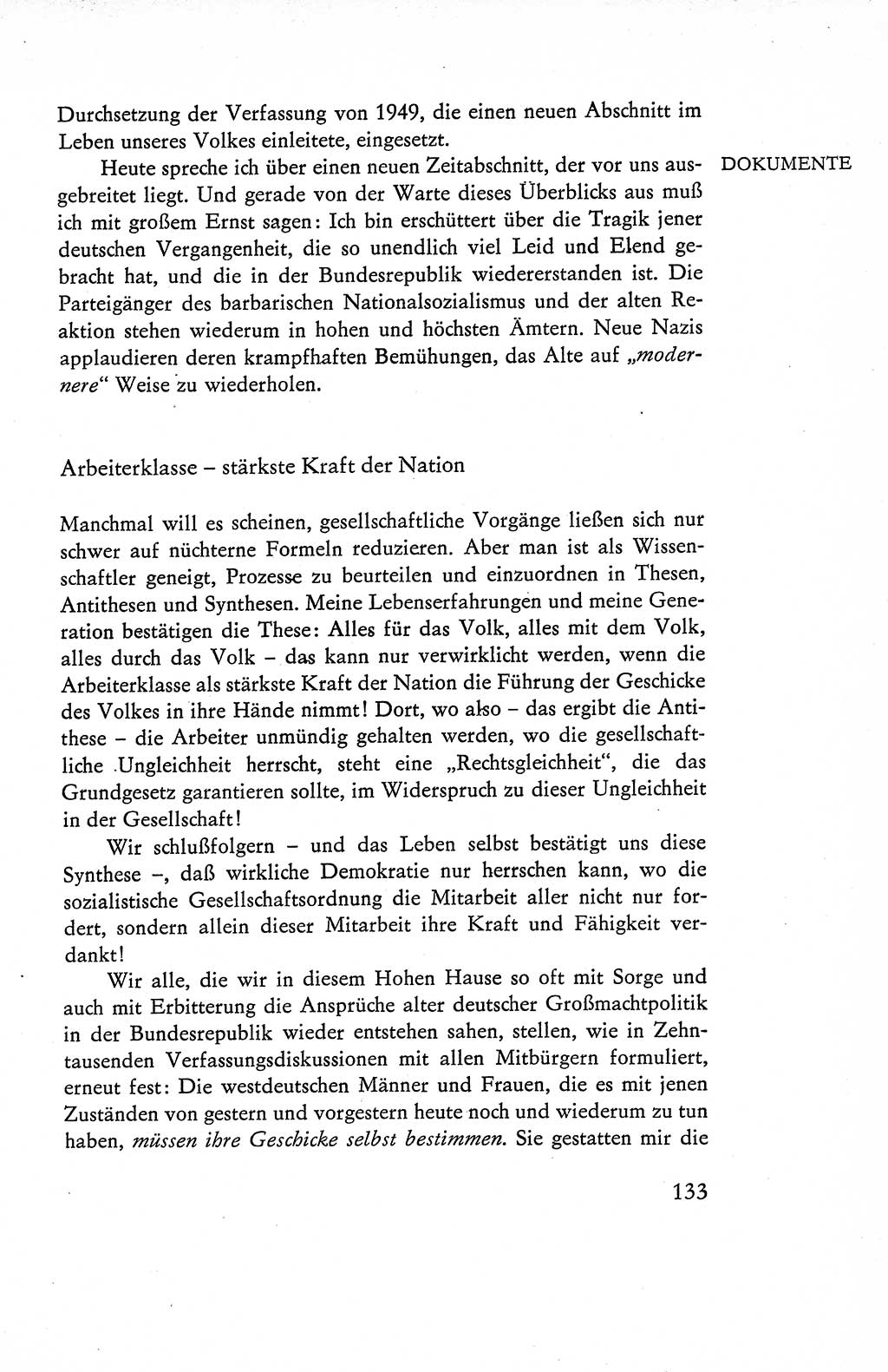 Verfassung der Deutschen Demokratischen Republik (DDR), Dokumente, Kommentar 1969, Band 1, Seite 133 (Verf. DDR Dok. Komm. 1969, Bd. 1, S. 133)