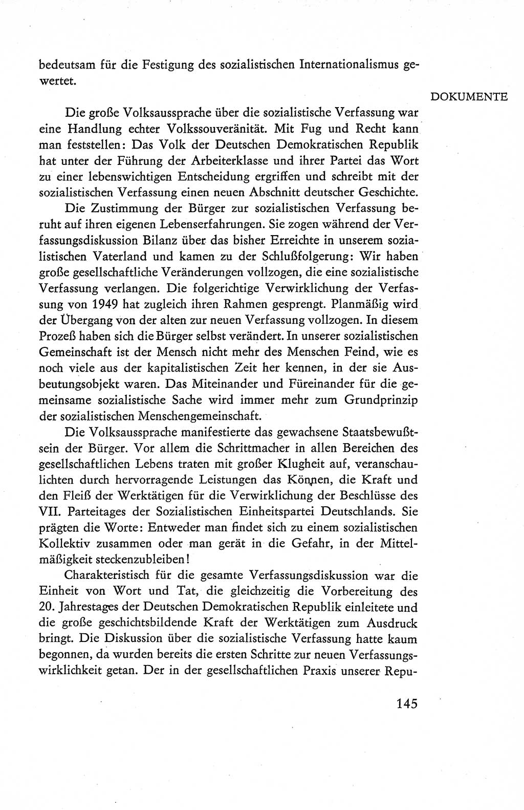 Verfassung der Deutschen Demokratischen Republik (DDR), Dokumente, Kommentar 1969, Band 1, Seite 145 (Verf. DDR Dok. Komm. 1969, Bd. 1, S. 145)