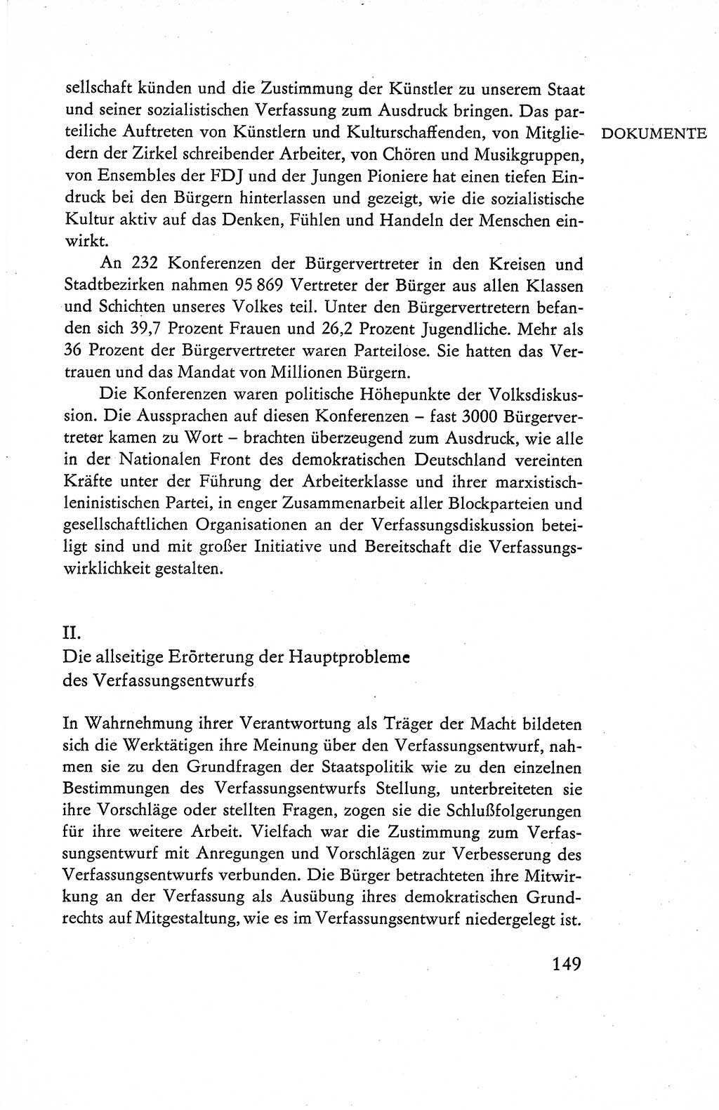 Verfassung der Deutschen Demokratischen Republik (DDR), Dokumente, Kommentar 1969, Band 1, Seite 149 (Verf. DDR Dok. Komm. 1969, Bd. 1, S. 149)