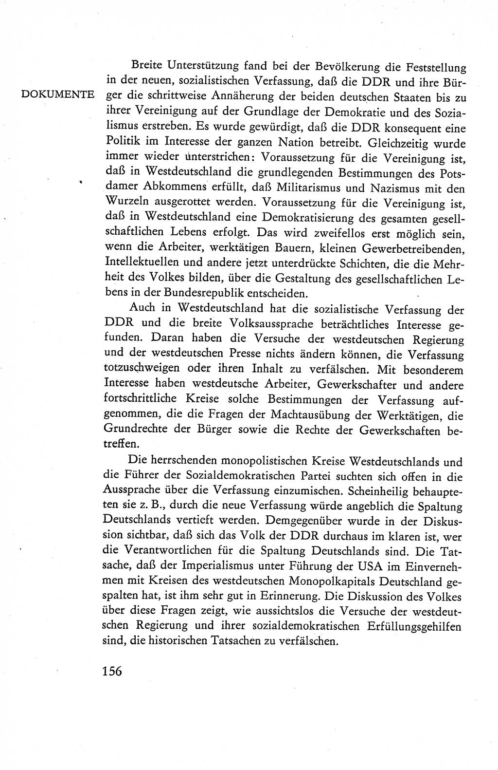 Verfassung der Deutschen Demokratischen Republik (DDR), Dokumente, Kommentar 1969, Band 1, Seite 156 (Verf. DDR Dok. Komm. 1969, Bd. 1, S. 156)