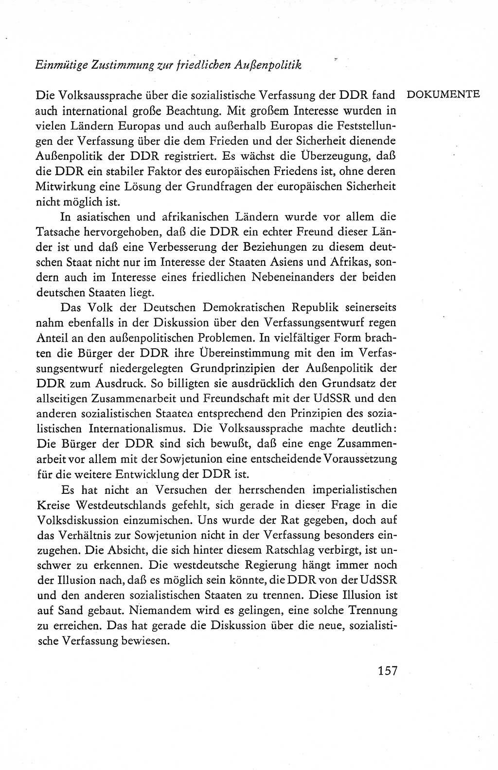 Verfassung der Deutschen Demokratischen Republik (DDR), Dokumente, Kommentar 1969, Band 1, Seite 157 (Verf. DDR Dok. Komm. 1969, Bd. 1, S. 157)