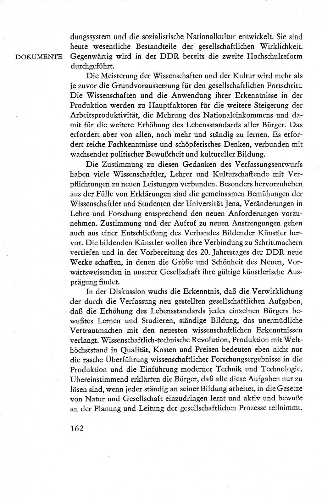 Verfassung der Deutschen Demokratischen Republik (DDR), Dokumente, Kommentar 1969, Band 1, Seite 162 (Verf. DDR Dok. Komm. 1969, Bd. 1, S. 162)