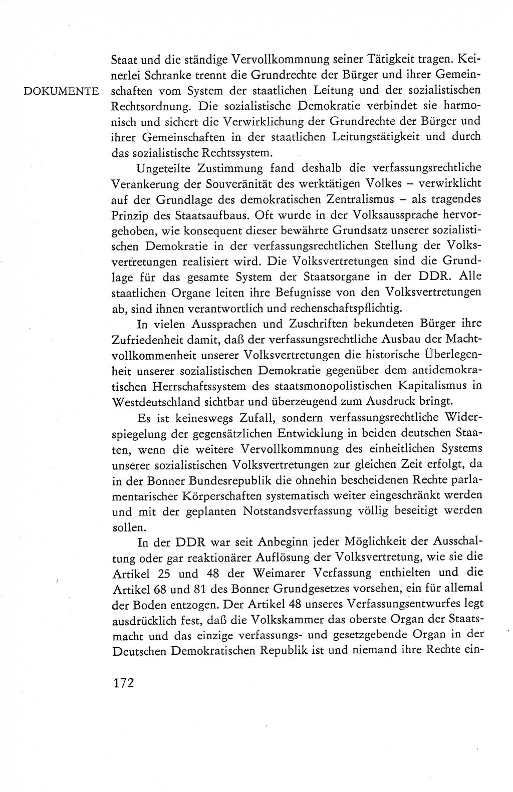 Verfassung der Deutschen Demokratischen Republik (DDR), Dokumente, Kommentar 1969, Band 1, Seite 172 (Verf. DDR Dok. Komm. 1969, Bd. 1, S. 172)