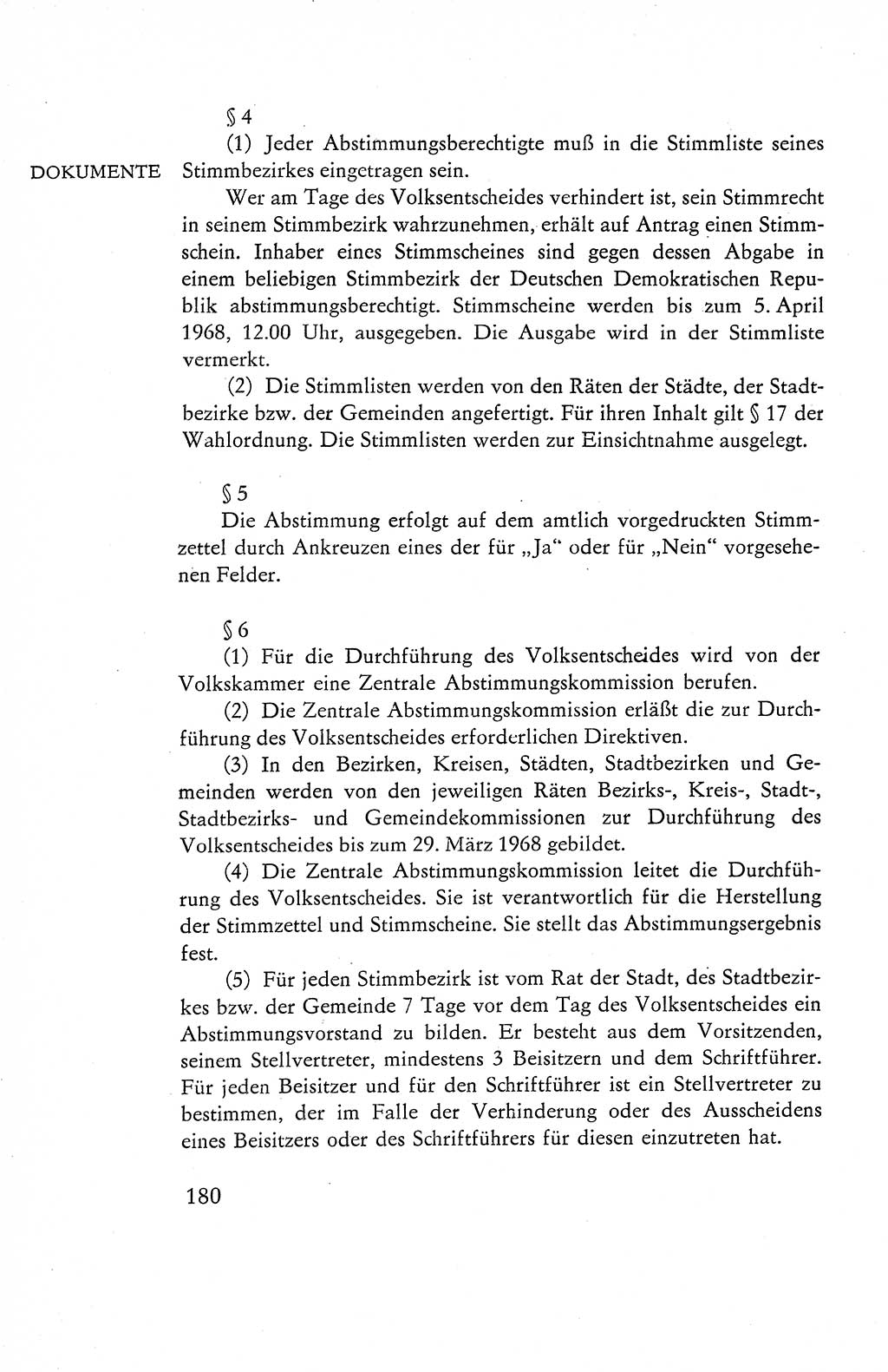 Verfassung der Deutschen Demokratischen Republik (DDR), Dokumente, Kommentar 1969, Band 1, Seite 180 (Verf. DDR Dok. Komm. 1969, Bd. 1, S. 180)
