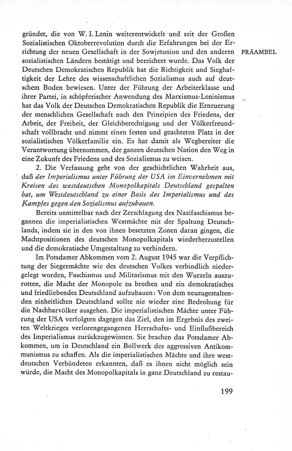 Verfassung der Deutschen Demokratischen Republik (DDR), Dokumente, Kommentar 1969, Band 1, Seite 199 (Verf. DDR Dok. Komm. 1969, Bd. 1, S. 199)