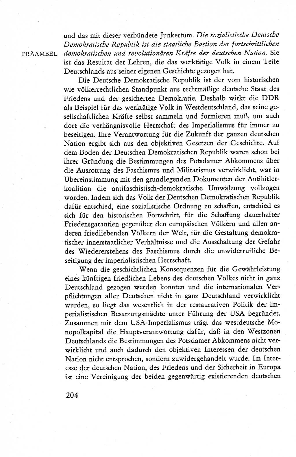 Verfassung der Deutschen Demokratischen Republik (DDR), Dokumente, Kommentar 1969, Band 1, Seite 204 (Verf. DDR Dok. Komm. 1969, Bd. 1, S. 204)