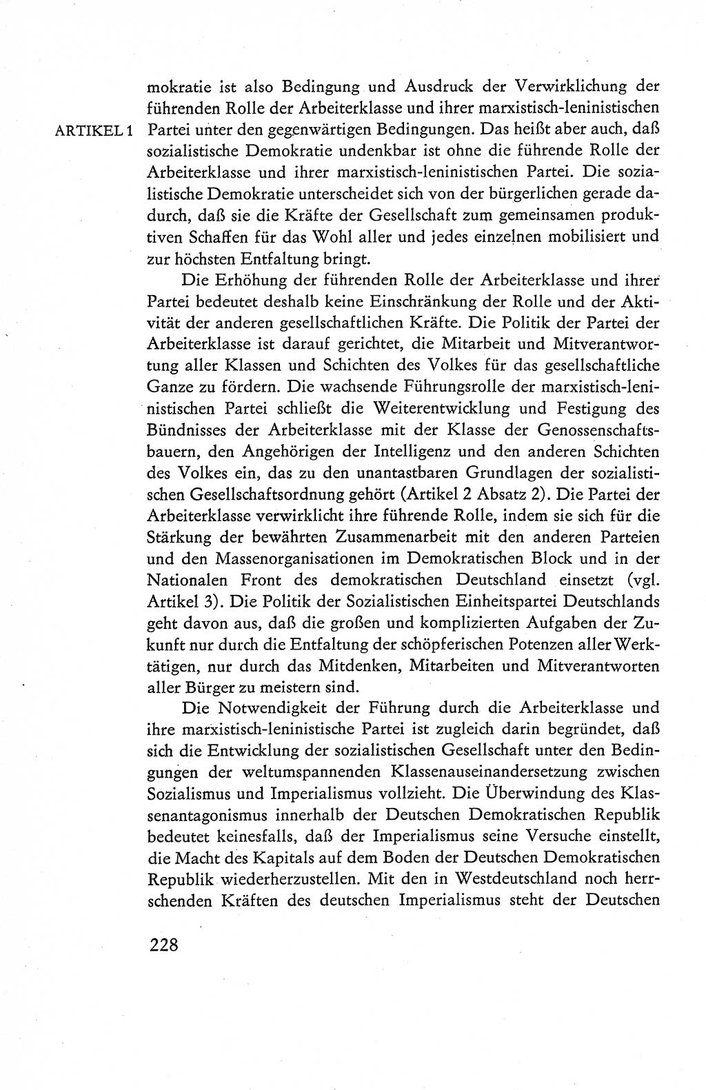 Verfassung der Deutschen Demokratischen Republik (DDR), Dokumente, Kommentar 1969, Band 1, Seite 228 (Verf. DDR Dok. Komm. 1969, Bd. 1, S. 228)