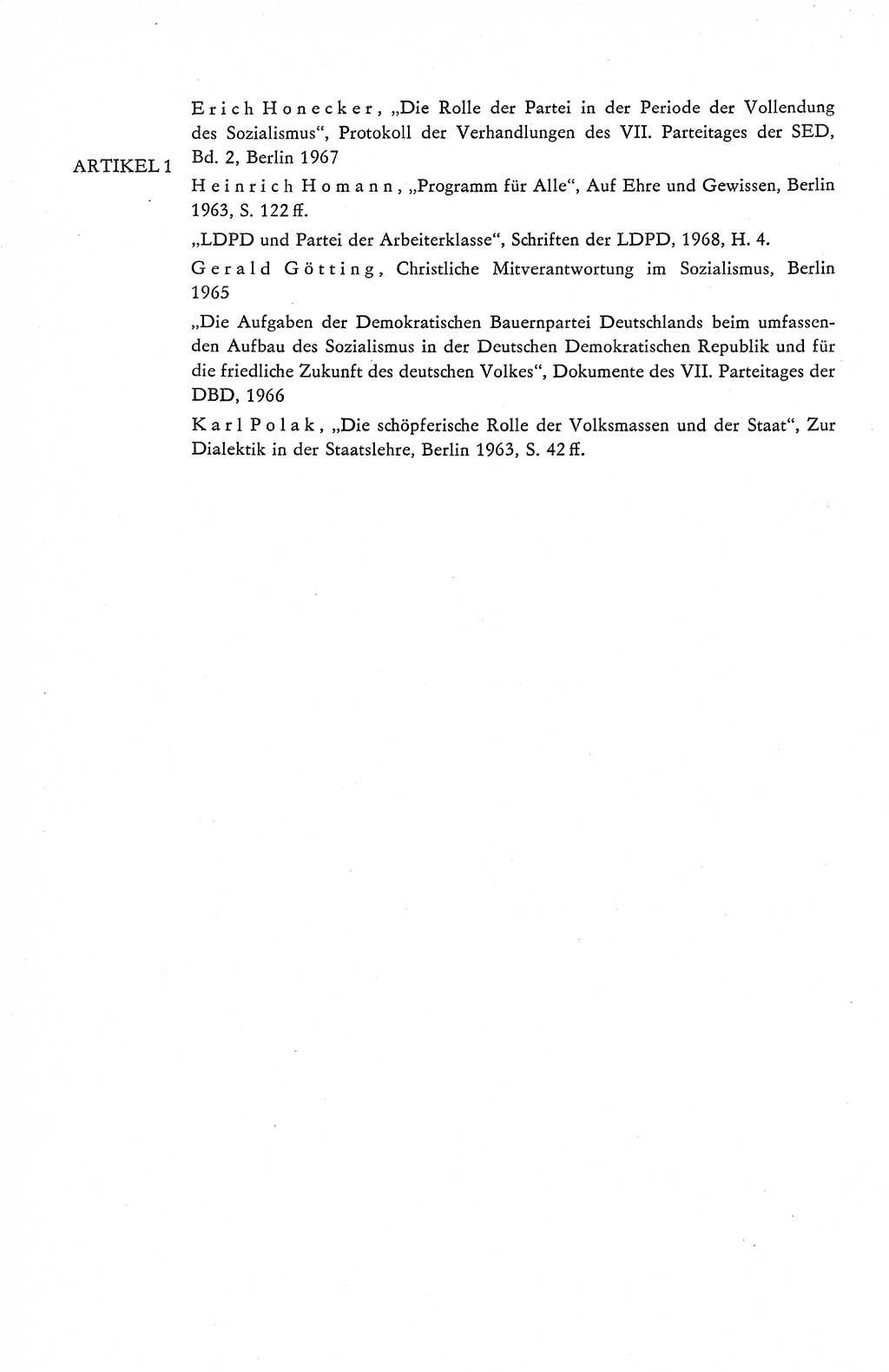 Verfassung der Deutschen Demokratischen Republik (DDR), Dokumente, Kommentar 1969, Band 1, Seite 236 (Verf. DDR Dok. Komm. 1969, Bd. 1, S. 236)