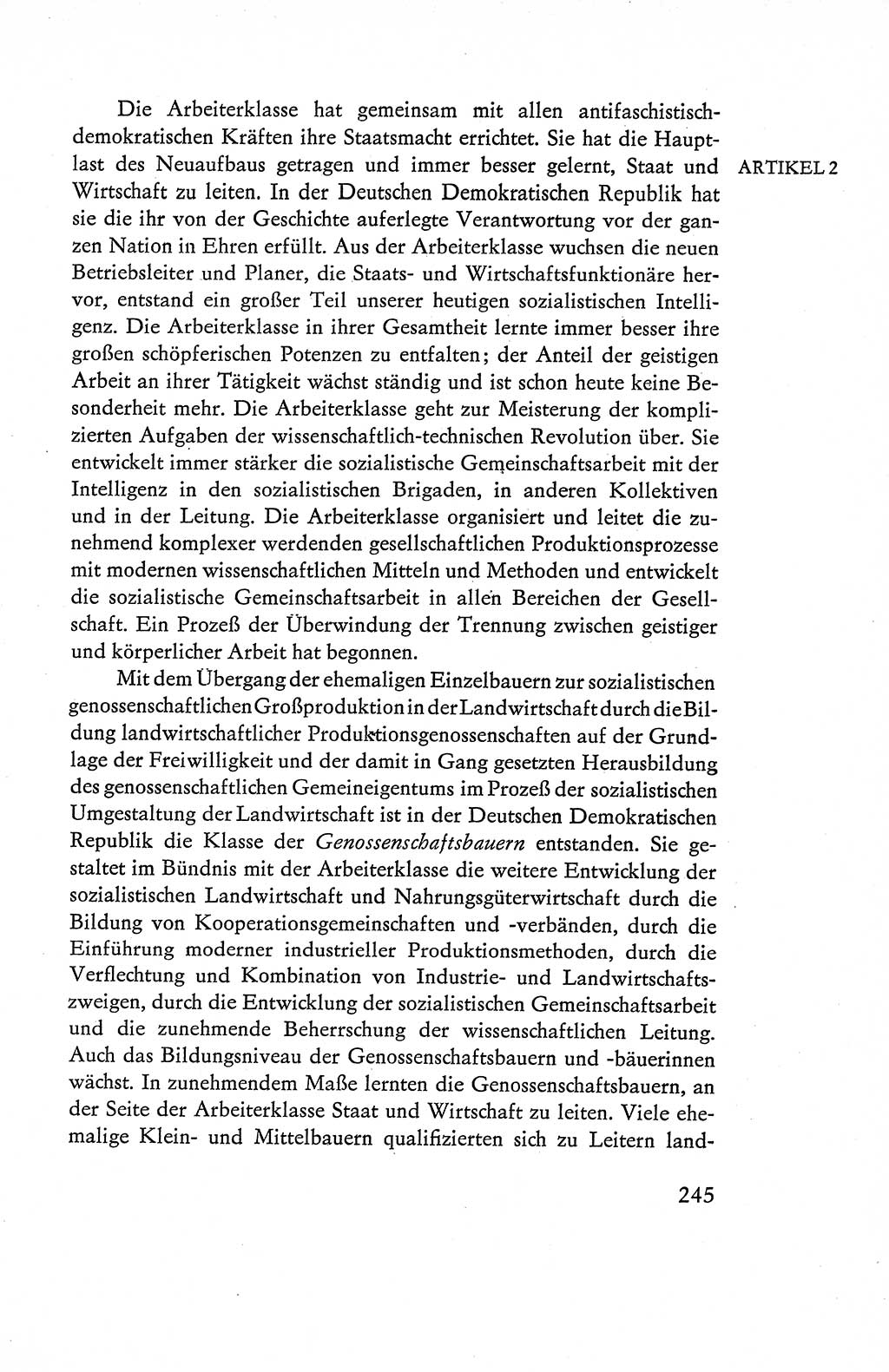 Verfassung der Deutschen Demokratischen Republik (DDR), Dokumente, Kommentar 1969, Band 1, Seite 245 (Verf. DDR Dok. Komm. 1969, Bd. 1, S. 245)