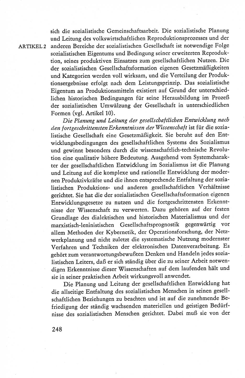 Verfassung der Deutschen Demokratischen Republik (DDR), Dokumente, Kommentar 1969, Band 1, Seite 248 (Verf. DDR Dok. Komm. 1969, Bd. 1, S. 248)