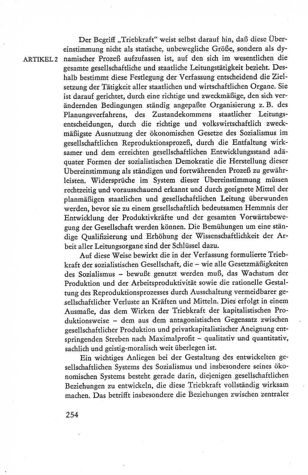 Verfassung der Deutschen Demokratischen Republik (DDR), Dokumente, Kommentar 1969, Band 1, Seite 254 (Verf. DDR Dok. Komm. 1969, Bd. 1, S. 254)