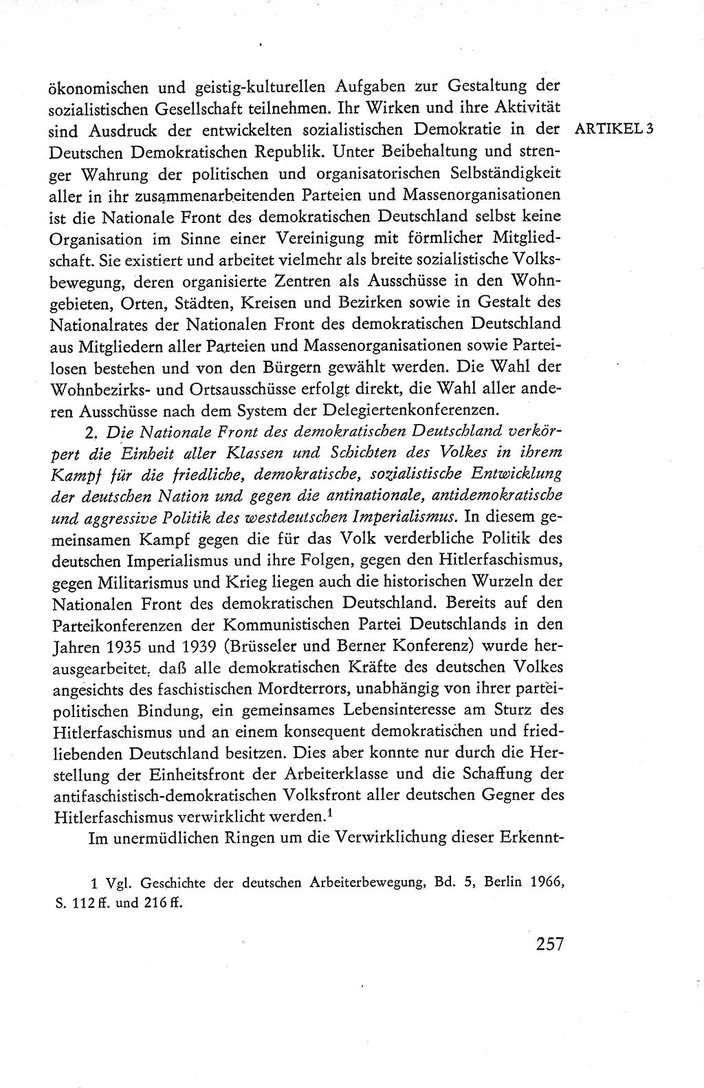 Verfassung der Deutschen Demokratischen Republik (DDR), Dokumente, Kommentar 1969, Band 1, Seite 257 (Verf. DDR Dok. Komm. 1969, Bd. 1, S. 257)