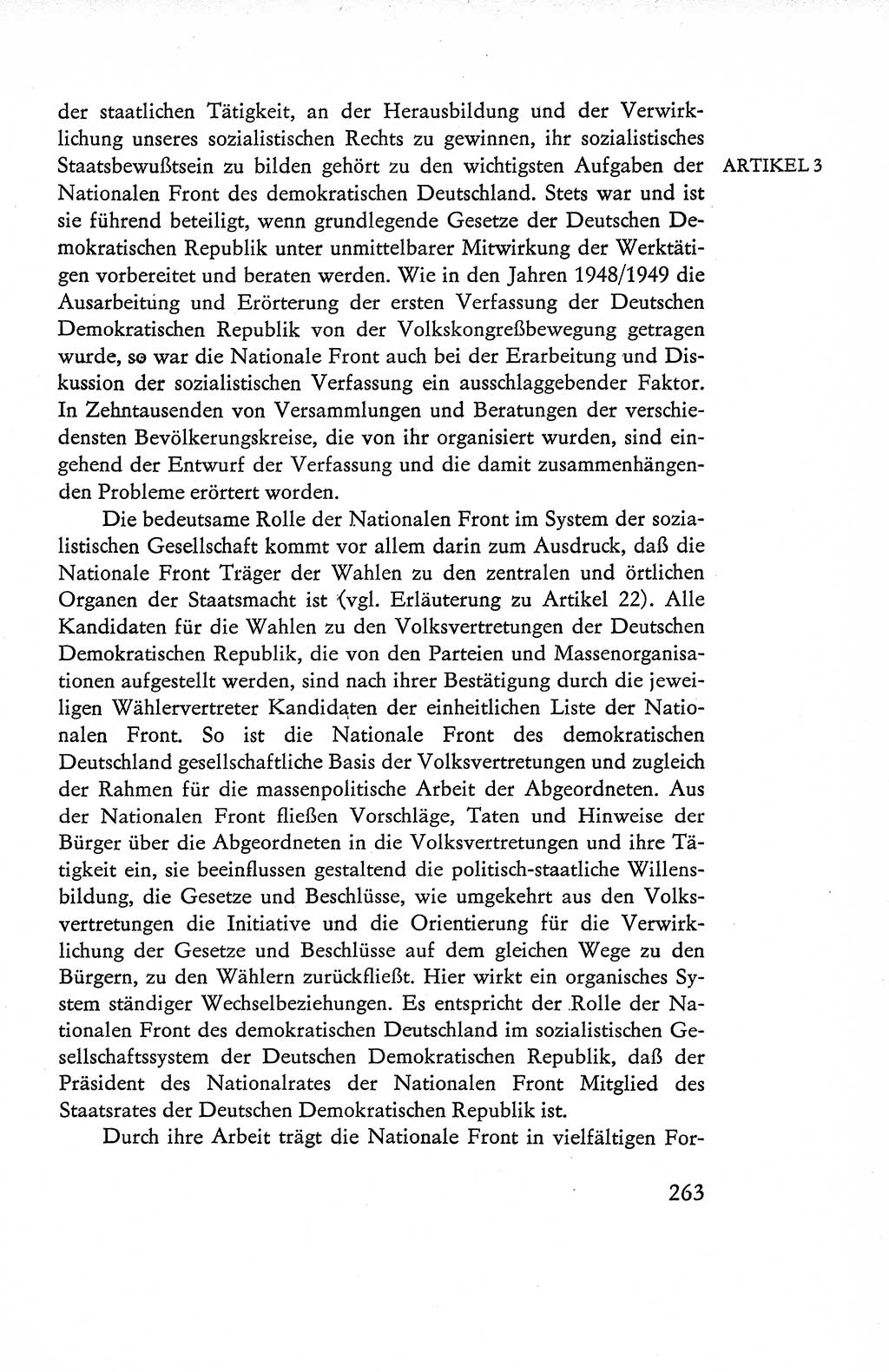 Verfassung der Deutschen Demokratischen Republik (DDR), Dokumente, Kommentar 1969, Band 1, Seite 263 (Verf. DDR Dok. Komm. 1969, Bd. 1, S. 263)