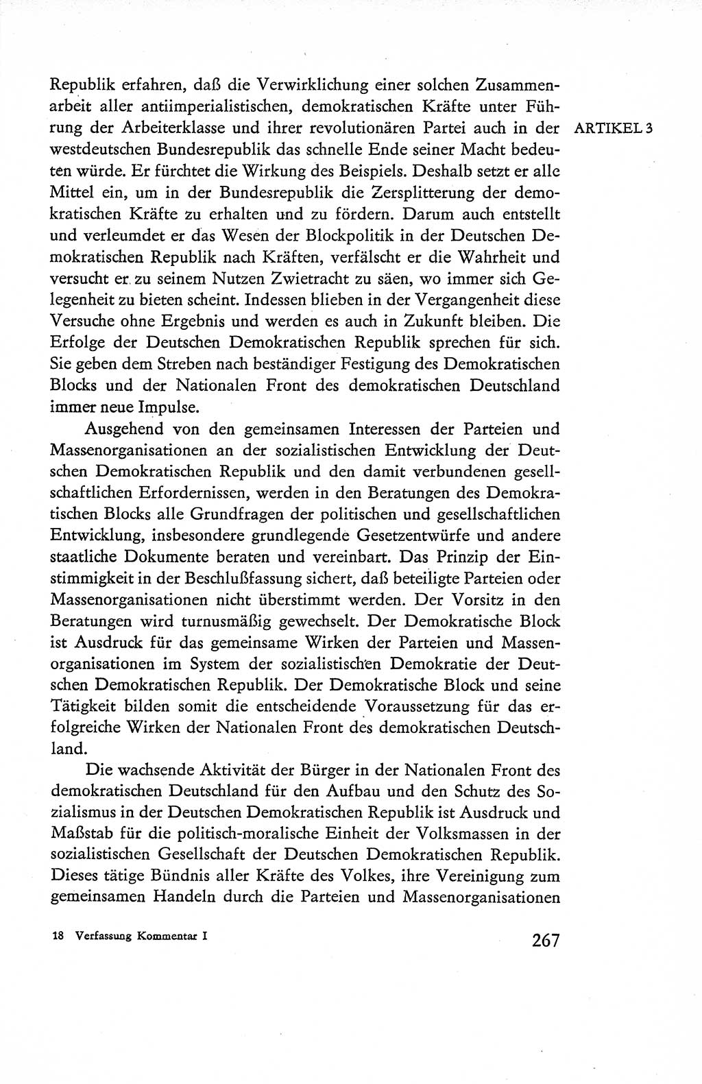 Verfassung der Deutschen Demokratischen Republik (DDR), Dokumente, Kommentar 1969, Band 1, Seite 267 (Verf. DDR Dok. Komm. 1969, Bd. 1, S. 267)