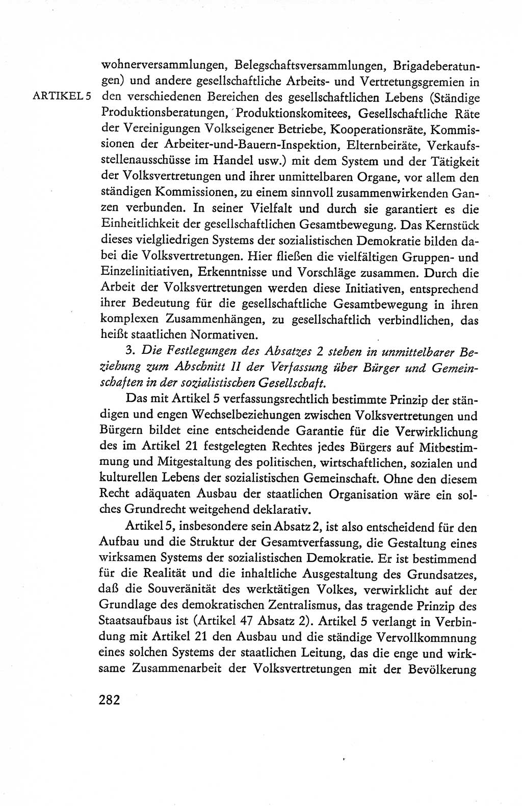 Verfassung der Deutschen Demokratischen Republik (DDR), Dokumente, Kommentar 1969, Band 1, Seite 282 (Verf. DDR Dok. Komm. 1969, Bd. 1, S. 282)