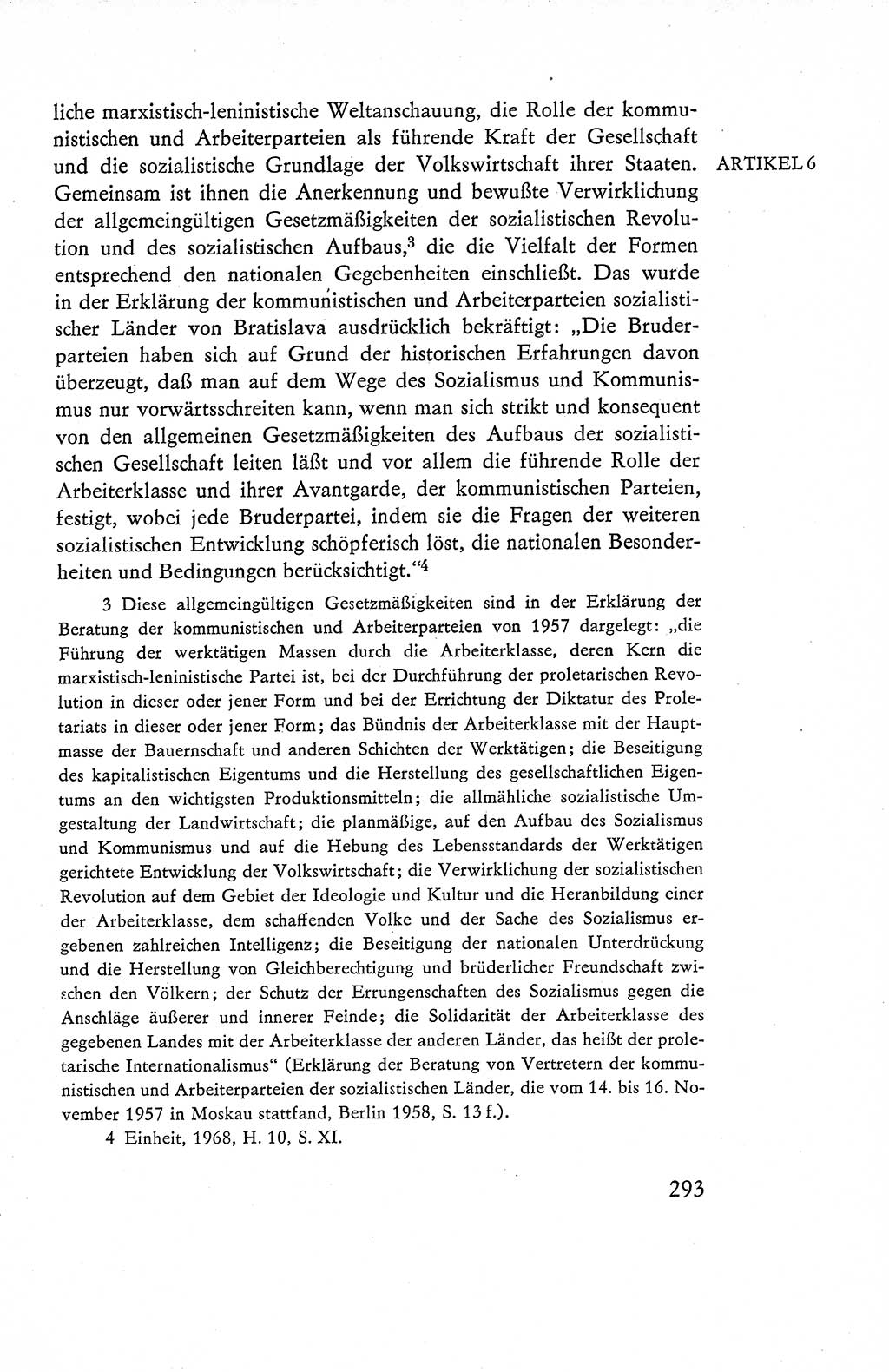 Verfassung der Deutschen Demokratischen Republik (DDR), Dokumente, Kommentar 1969, Band 1, Seite 293 (Verf. DDR Dok. Komm. 1969, Bd. 1, S. 293)