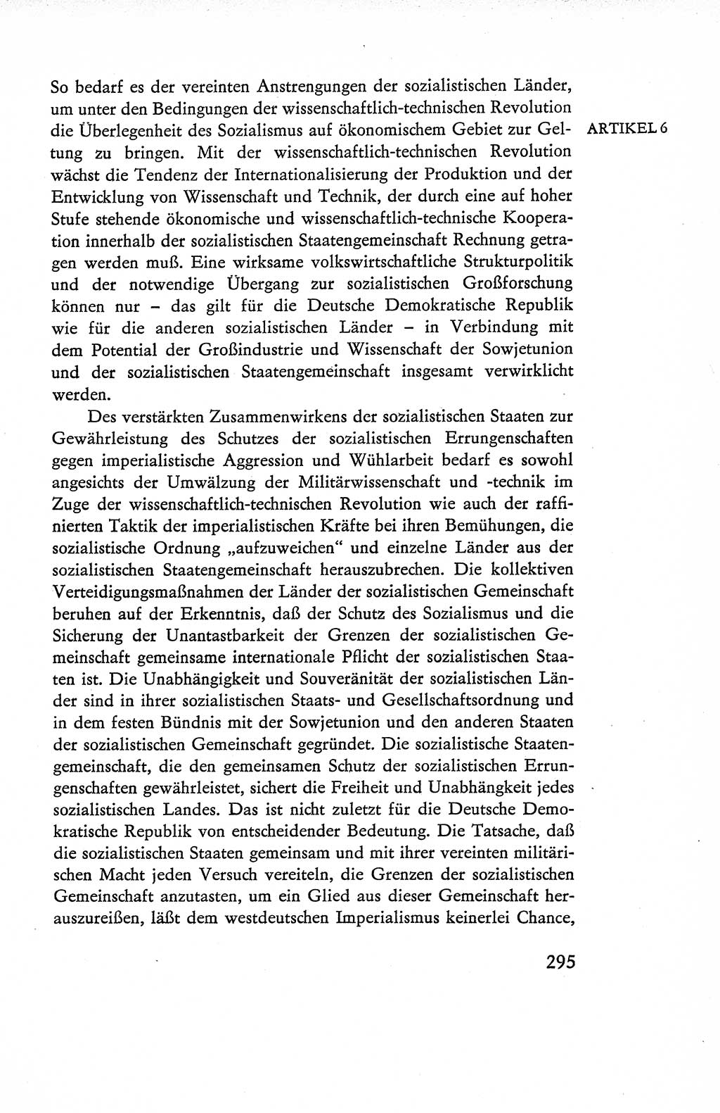 Verfassung der Deutschen Demokratischen Republik (DDR), Dokumente, Kommentar 1969, Band 1, Seite 295 (Verf. DDR Dok. Komm. 1969, Bd. 1, S. 295)