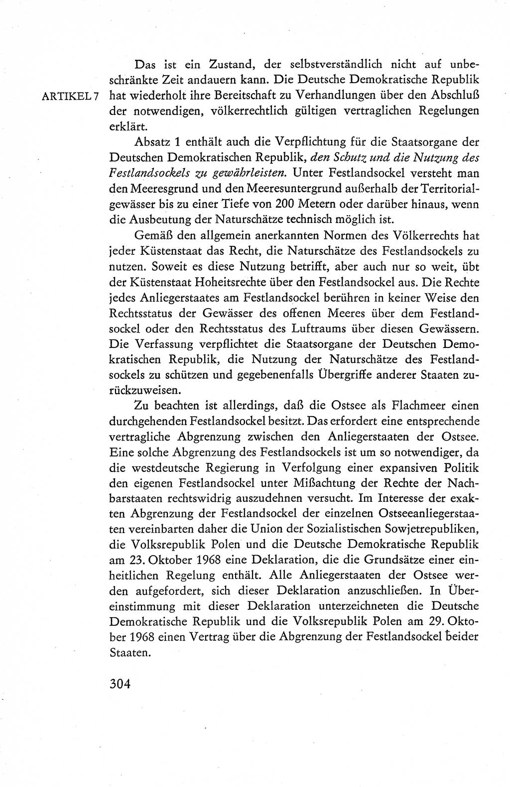 Verfassung der Deutschen Demokratischen Republik (DDR), Dokumente, Kommentar 1969, Band 1, Seite 304 (Verf. DDR Dok. Komm. 1969, Bd. 1, S. 304)
