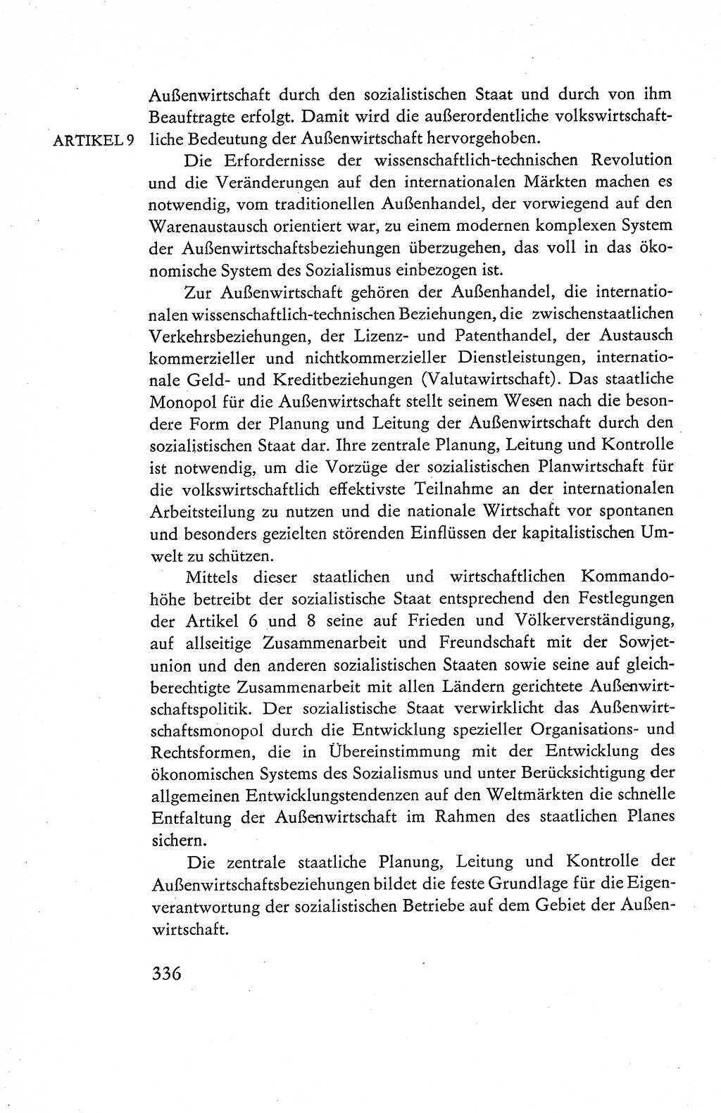 Verfassung der Deutschen Demokratischen Republik (DDR), Dokumente, Kommentar 1969, Band 1, Seite 336 (Verf. DDR Dok. Komm. 1969, Bd. 1, S. 336)