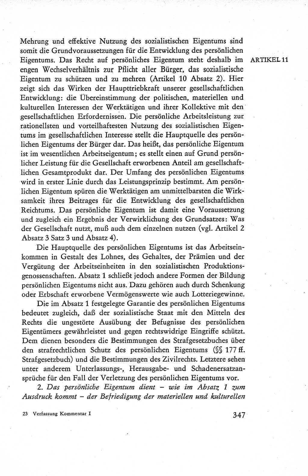 Verfassung der Deutschen Demokratischen Republik (DDR), Dokumente, Kommentar 1969, Band 1, Seite 347 (Verf. DDR Dok. Komm. 1969, Bd. 1, S. 347)