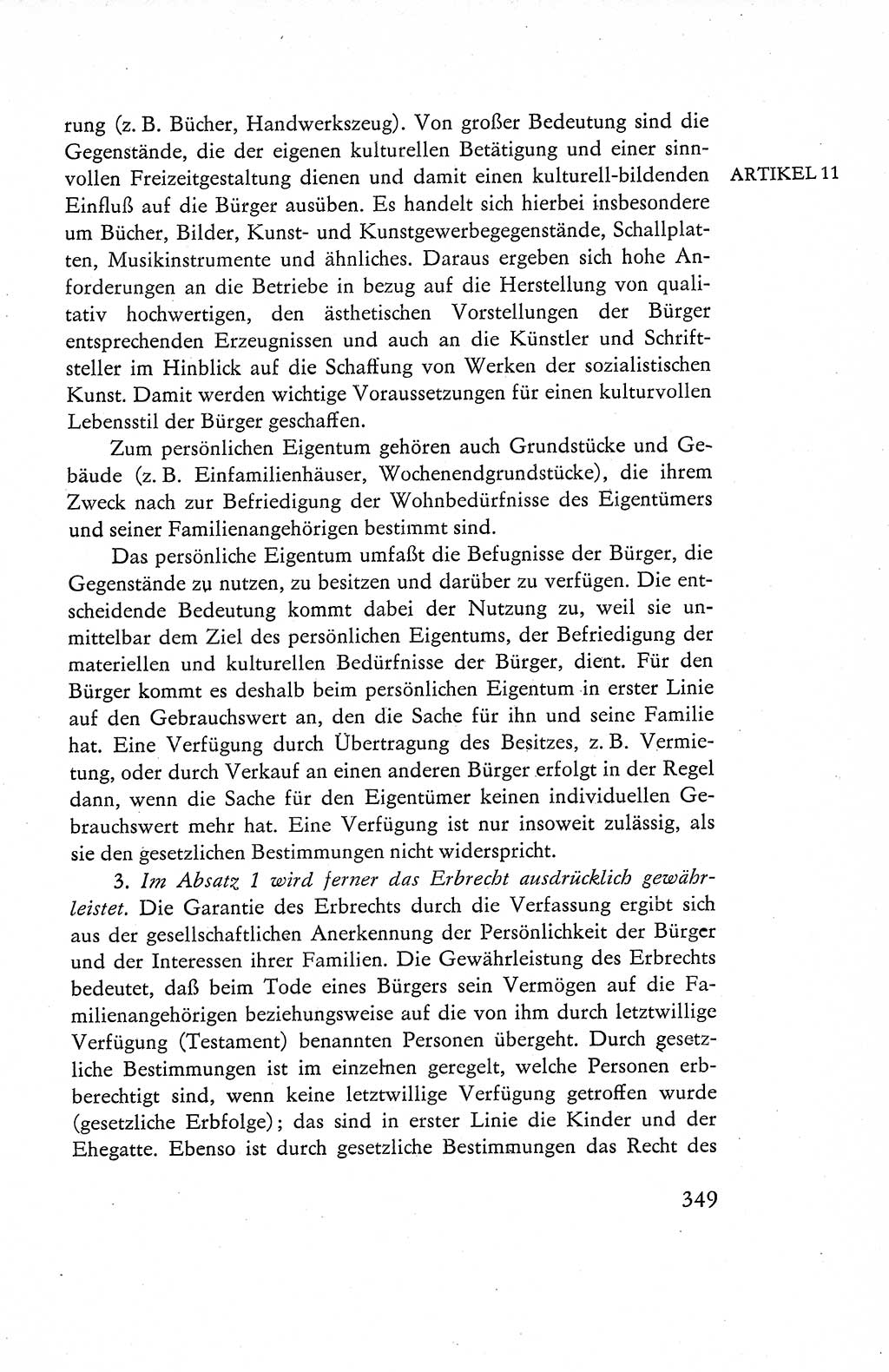 Verfassung der Deutschen Demokratischen Republik (DDR), Dokumente, Kommentar 1969, Band 1, Seite 349 (Verf. DDR Dok. Komm. 1969, Bd. 1, S. 349)