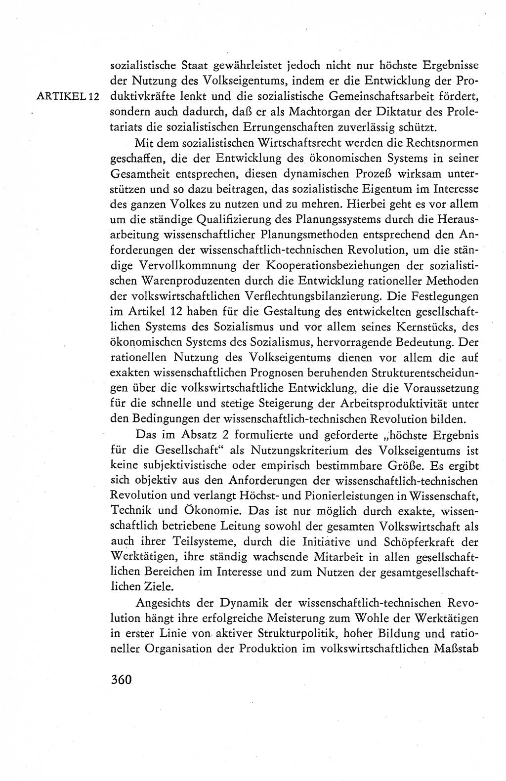 Verfassung der Deutschen Demokratischen Republik (DDR), Dokumente, Kommentar 1969, Band 1, Seite 360 (Verf. DDR Dok. Komm. 1969, Bd. 1, S. 360)
