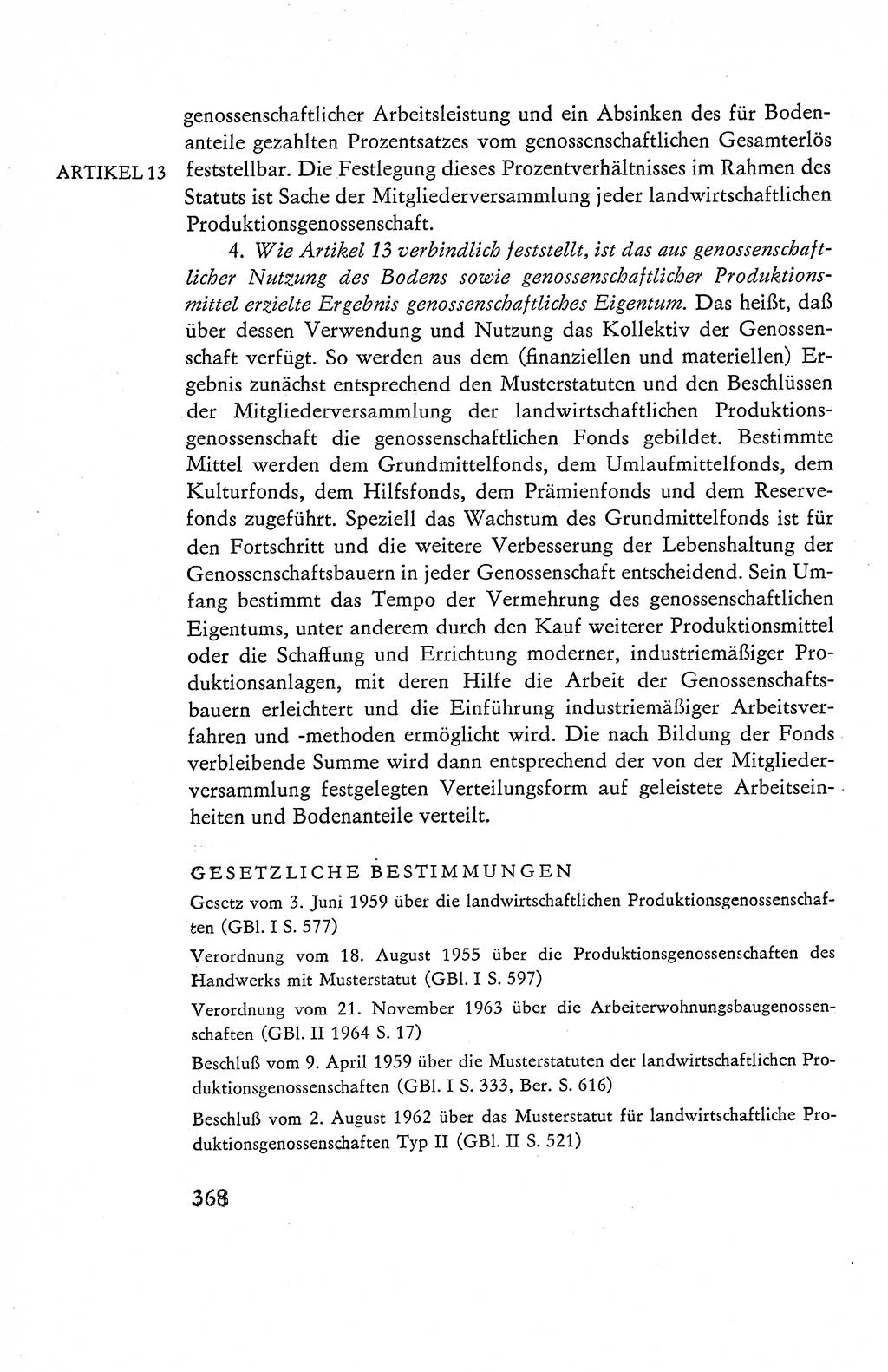 Verfassung der Deutschen Demokratischen Republik (DDR), Dokumente, Kommentar 1969, Band 1, Seite 368 (Verf. DDR Dok. Komm. 1969, Bd. 1, S. 368)