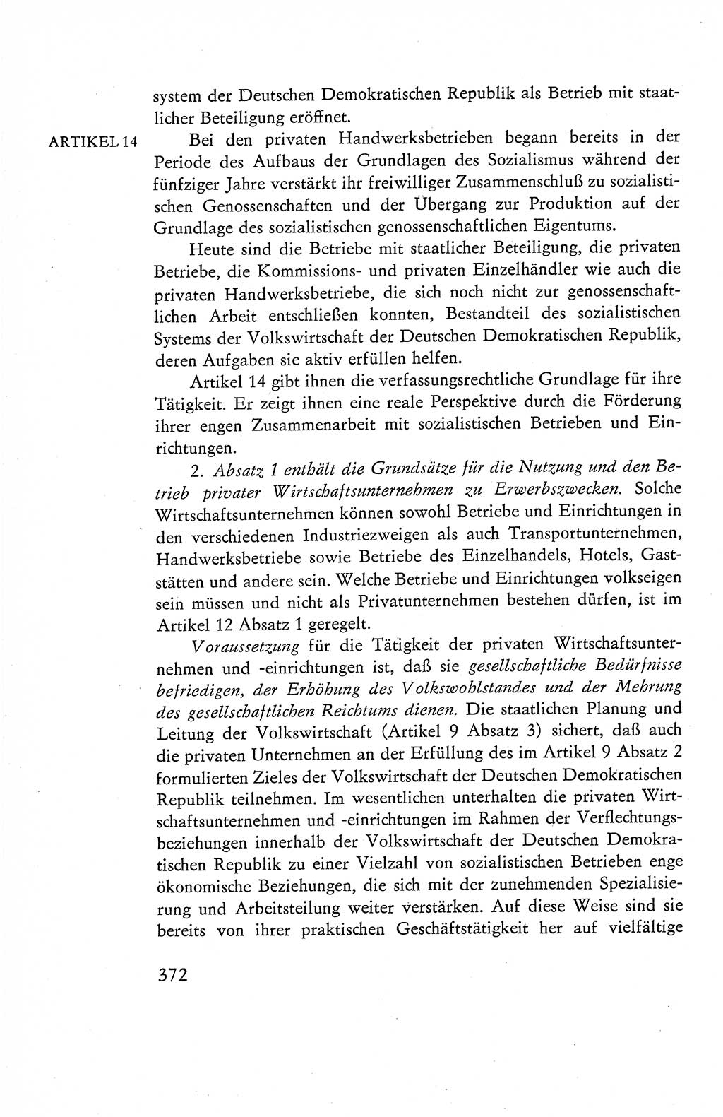 Verfassung der Deutschen Demokratischen Republik (DDR), Dokumente, Kommentar 1969, Band 1, Seite 372 (Verf. DDR Dok. Komm. 1969, Bd. 1, S. 372)