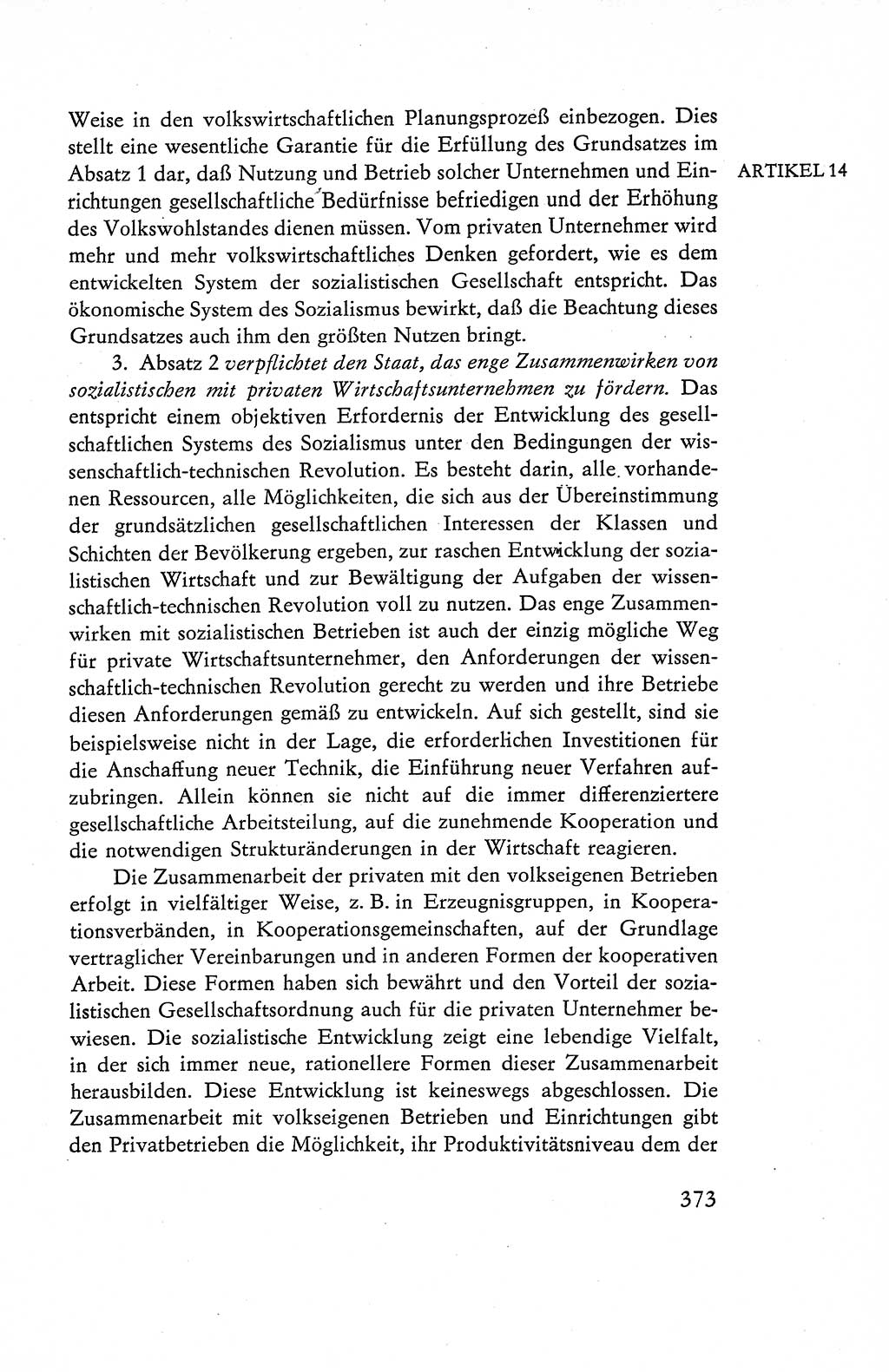 Verfassung der Deutschen Demokratischen Republik (DDR), Dokumente, Kommentar 1969, Band 1, Seite 373 (Verf. DDR Dok. Komm. 1969, Bd. 1, S. 373)