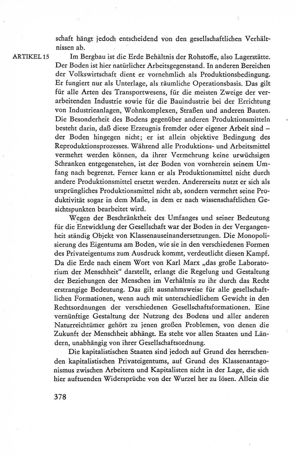 Verfassung der Deutschen Demokratischen Republik (DDR), Dokumente, Kommentar 1969, Band 1, Seite 378 (Verf. DDR Dok. Komm. 1969, Bd. 1, S. 378)