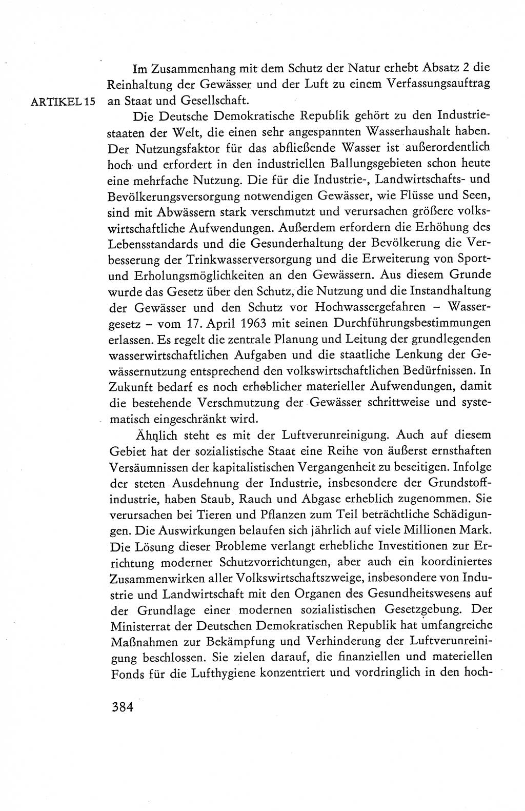 Verfassung der Deutschen Demokratischen Republik (DDR), Dokumente, Kommentar 1969, Band 1, Seite 384 (Verf. DDR Dok. Komm. 1969, Bd. 1, S. 384)