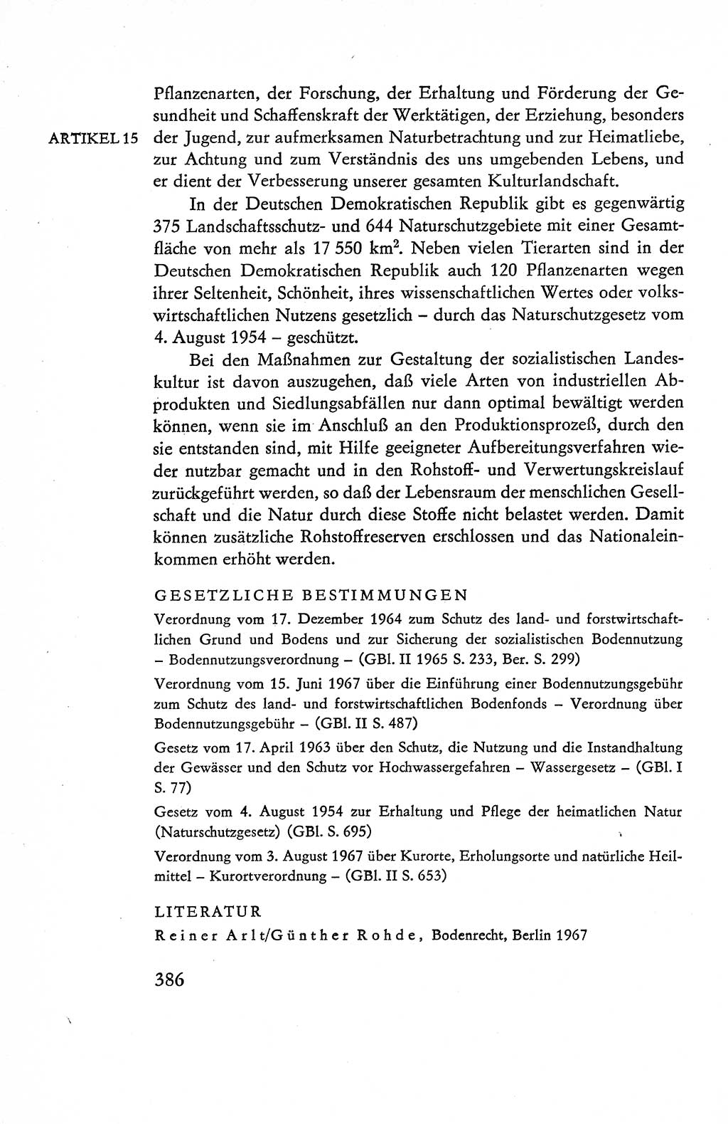 Verfassung der Deutschen Demokratischen Republik (DDR), Dokumente, Kommentar 1969, Band 1, Seite 386 (Verf. DDR Dok. Komm. 1969, Bd. 1, S. 386)