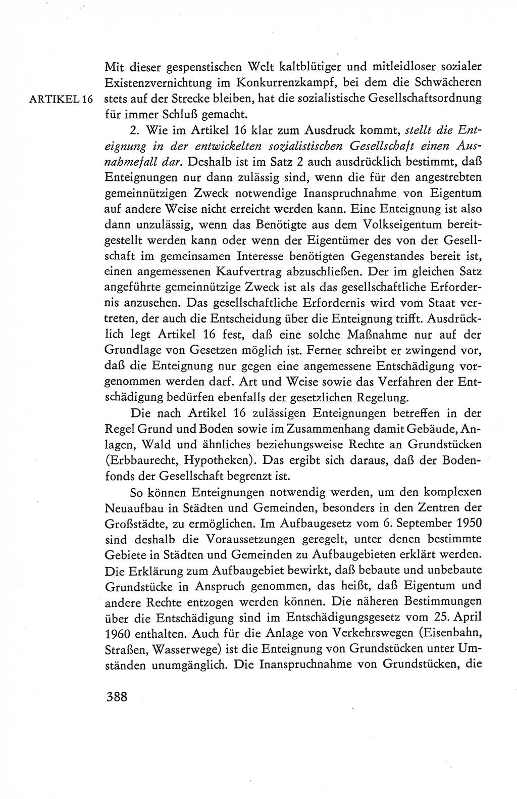 Verfassung der Deutschen Demokratischen Republik (DDR), Dokumente, Kommentar 1969, Band 1, Seite 388 (Verf. DDR Dok. Komm. 1969, Bd. 1, S. 388)