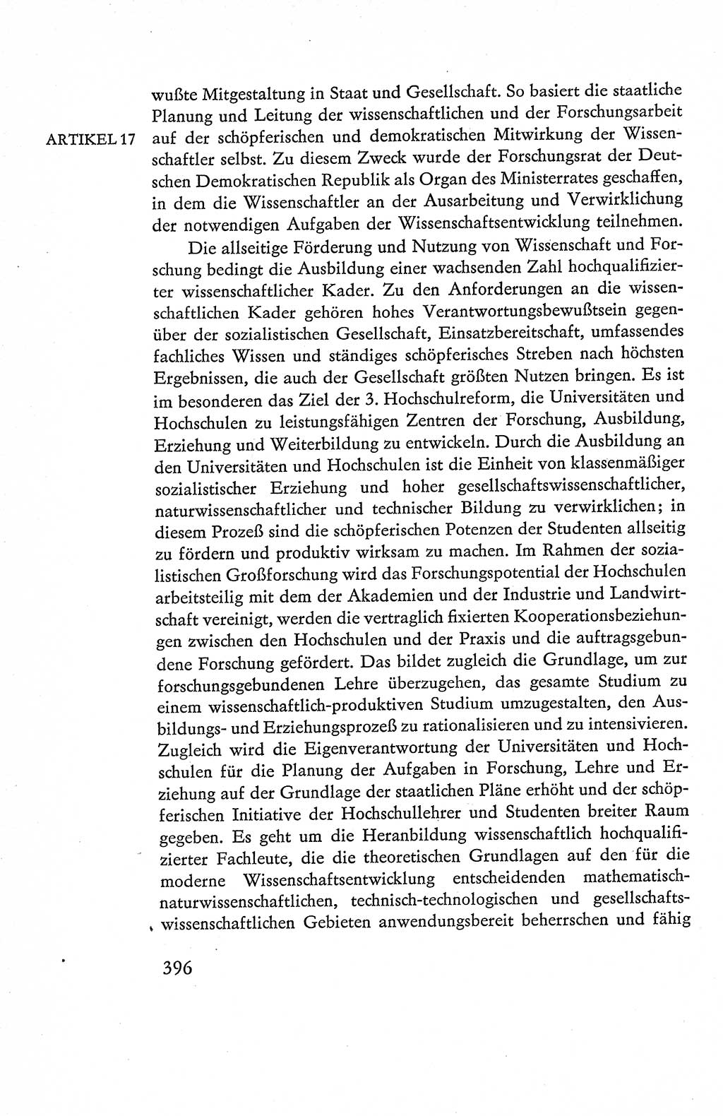Verfassung der Deutschen Demokratischen Republik (DDR), Dokumente, Kommentar 1969, Band 1, Seite 396 (Verf. DDR Dok. Komm. 1969, Bd. 1, S. 396)