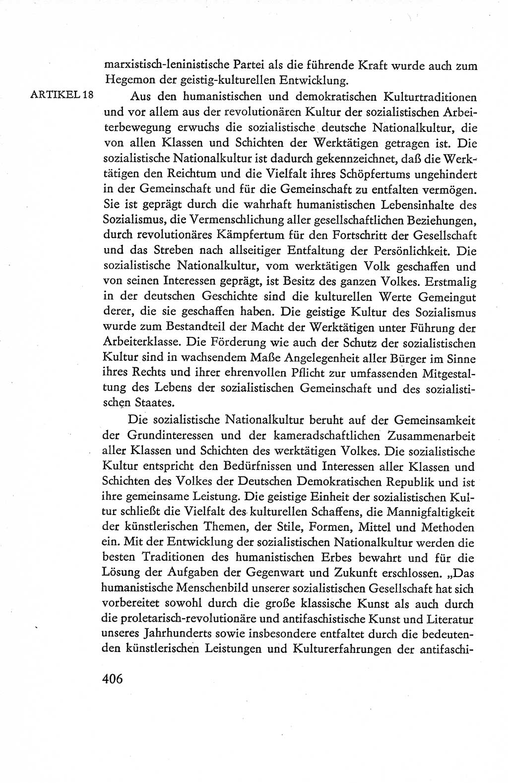 Verfassung der Deutschen Demokratischen Republik (DDR), Dokumente, Kommentar 1969, Band 1, Seite 406 (Verf. DDR Dok. Komm. 1969, Bd. 1, S. 406)