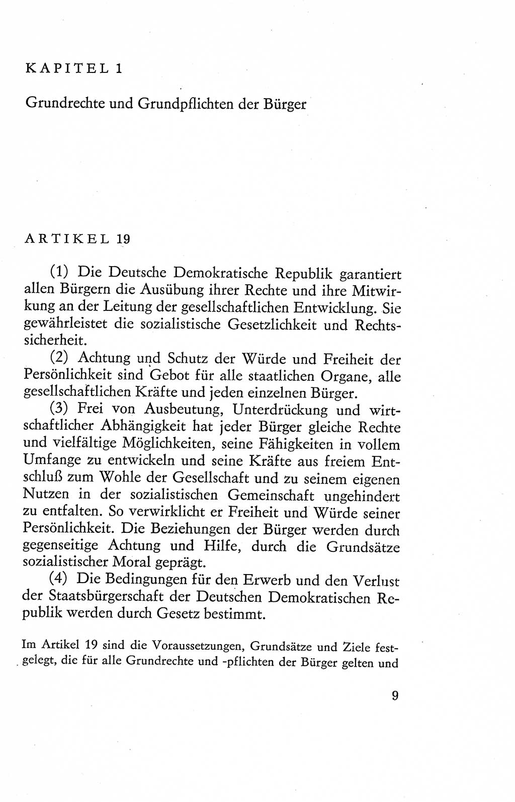 Verfassung der Deutschen Demokratischen Republik (DDR), Dokumente, Kommentar 1969, Band 2, Seite 9 (Verf. DDR Dok. Komm. 1969, Bd. 2, S. 9)