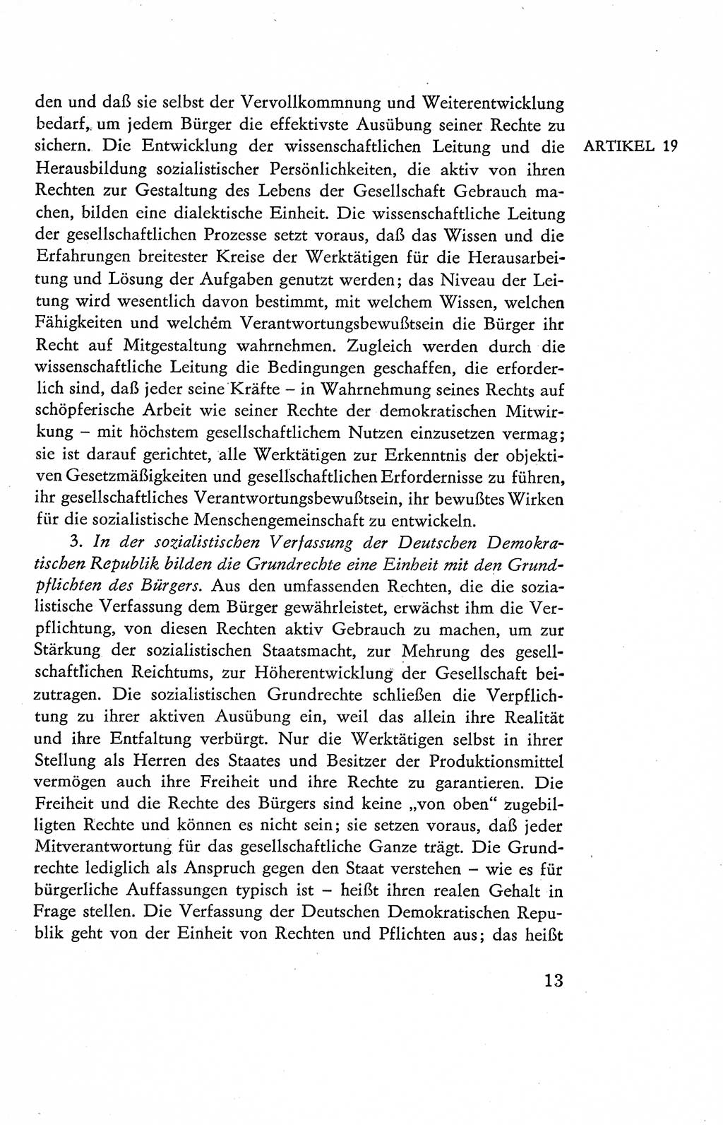 Verfassung der Deutschen Demokratischen Republik (DDR), Dokumente, Kommentar 1969, Band 2, Seite 13 (Verf. DDR Dok. Komm. 1969, Bd. 2, S. 13)