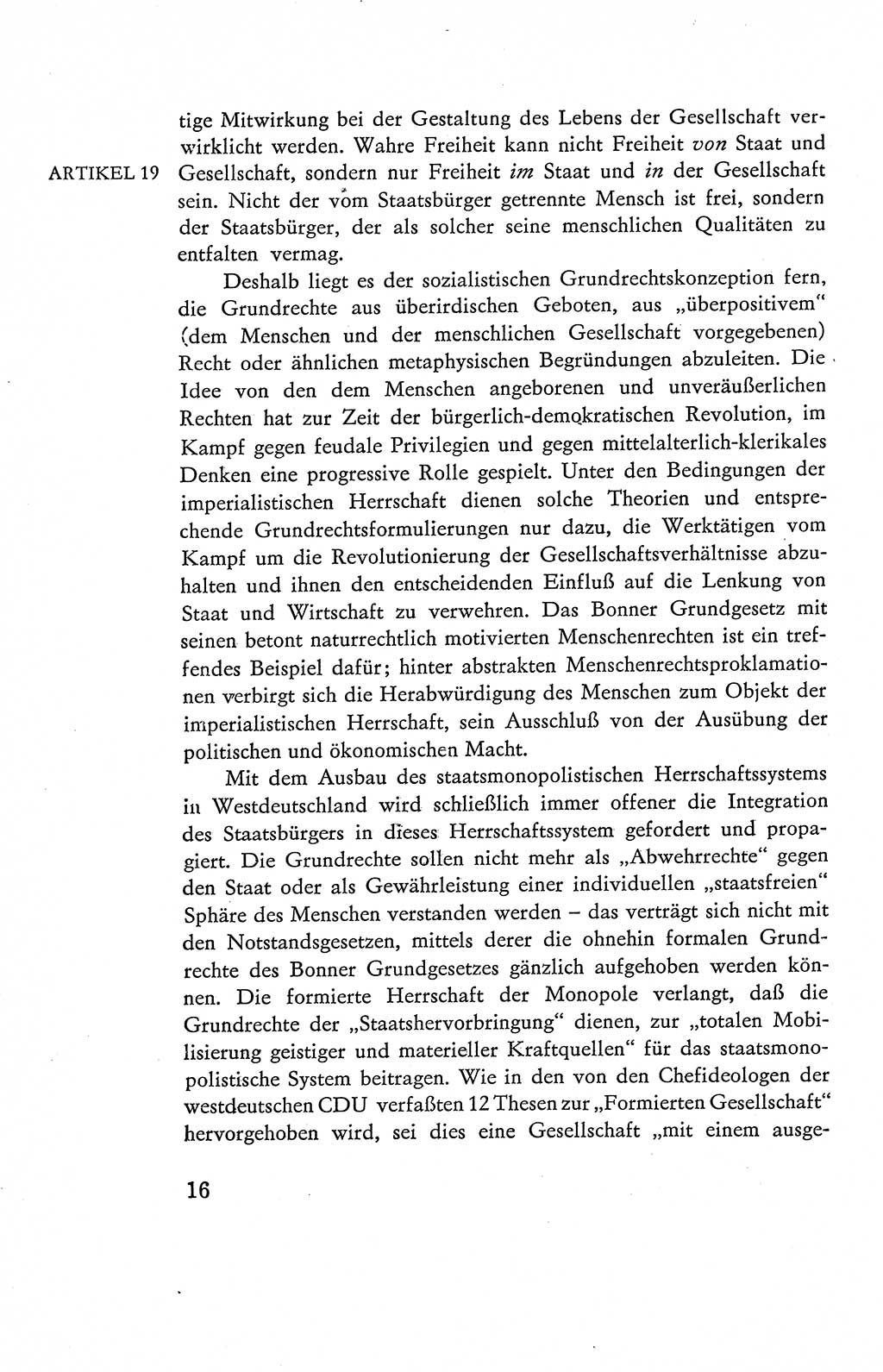 Verfassung der Deutschen Demokratischen Republik (DDR), Dokumente, Kommentar 1969, Band 2, Seite 16 (Verf. DDR Dok. Komm. 1969, Bd. 2, S. 16)