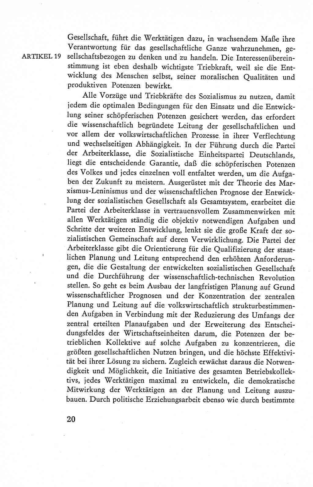Verfassung der Deutschen Demokratischen Republik (DDR), Dokumente, Kommentar 1969, Band 2, Seite 20 (Verf. DDR Dok. Komm. 1969, Bd. 2, S. 20)